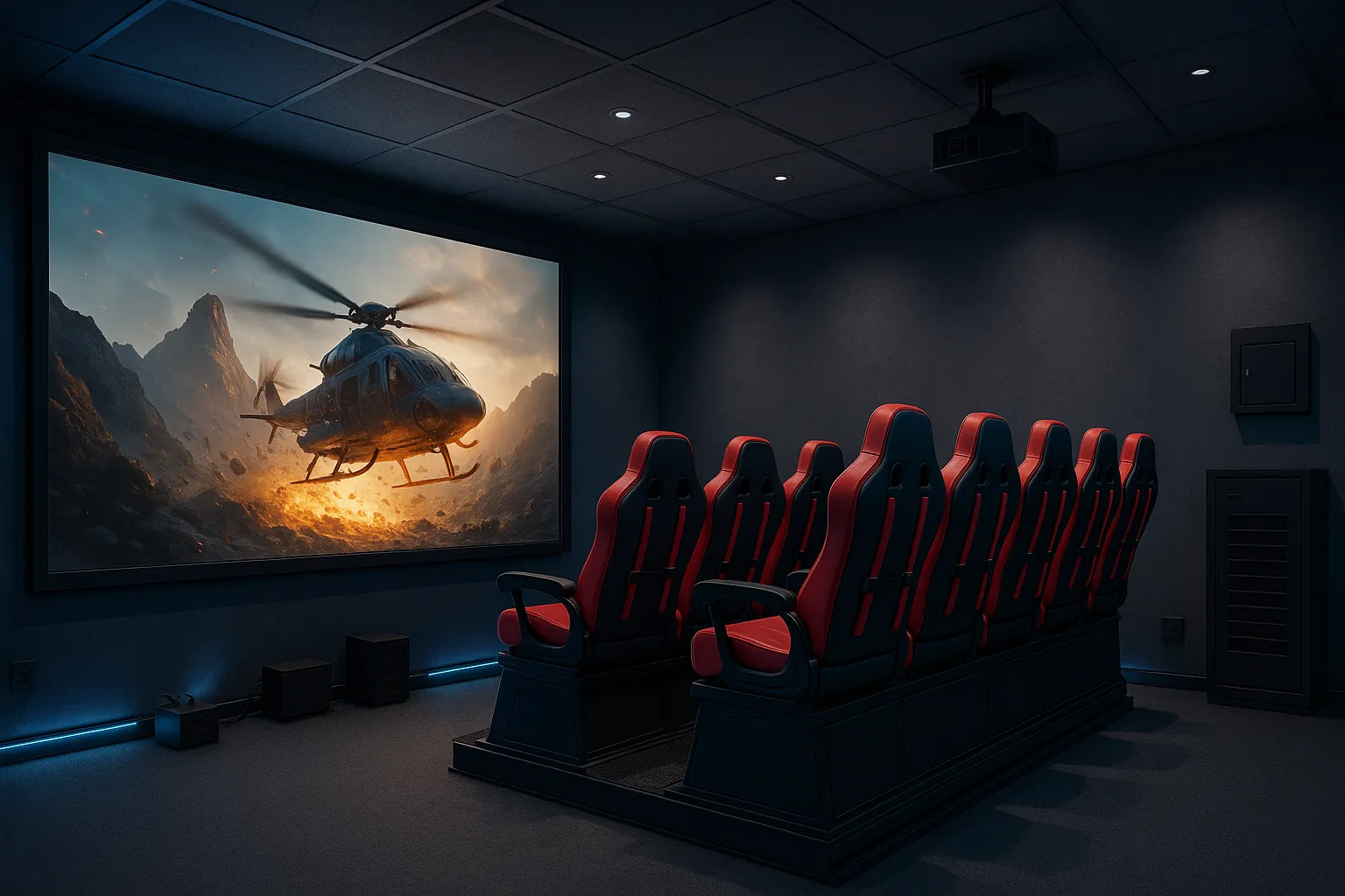 best interactive 7D motion cinema installation solutions