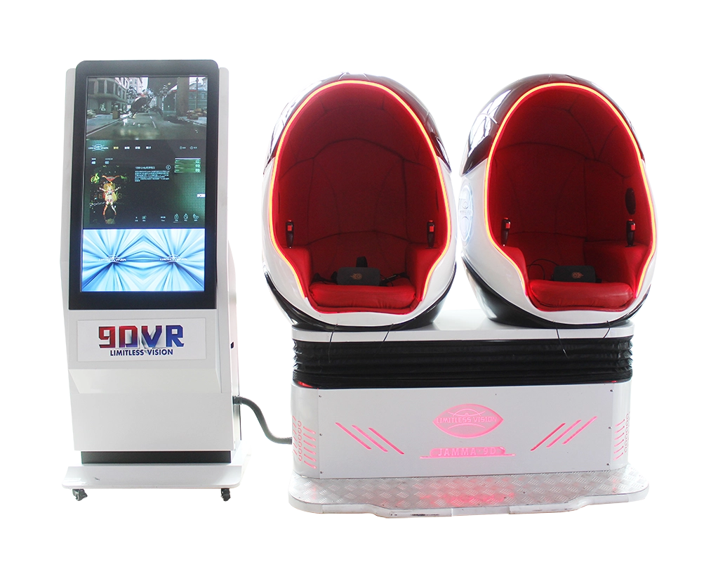 Top-VR-Double-Egg-Chair-Installation-Immersive-Viewing-Gaming-(2) factory-made 9D egg chair simulator systems