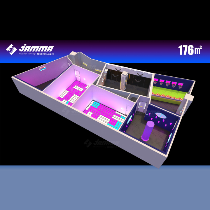 triggered-games-customized-3d-design Activate game room for corporate team building with RFID scoring and leaderboard