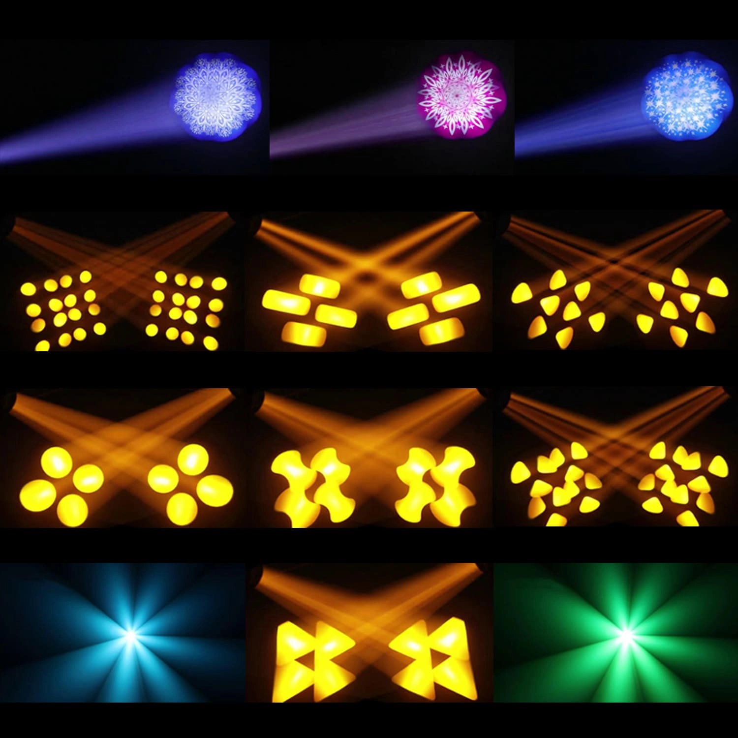 380W Beam Spot Wash 3in1 Hybrid Mini Lamp Moving Head Light - AOMEIDI