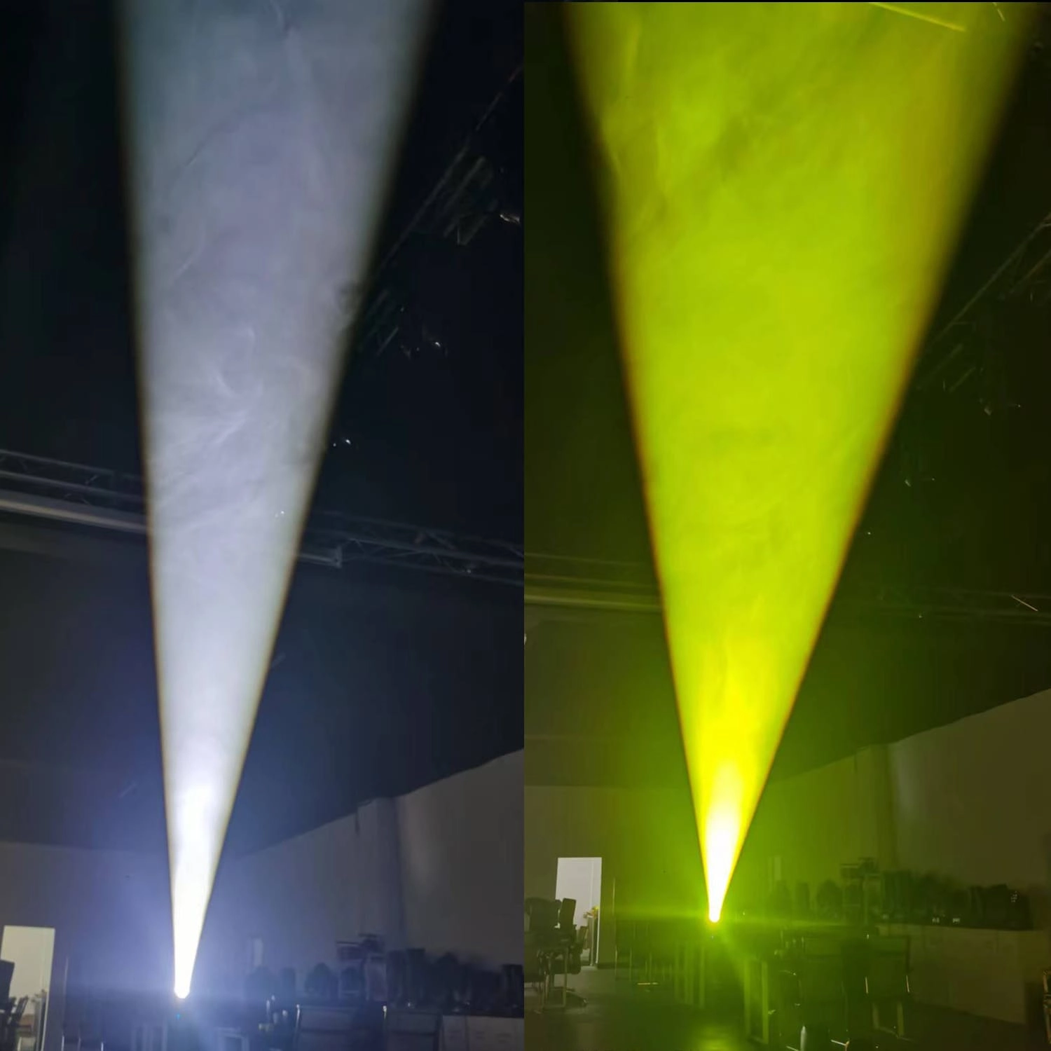 150W LED Mini Beam Moving Head Light with RGB Glow Halo Ring - AOMEIDI