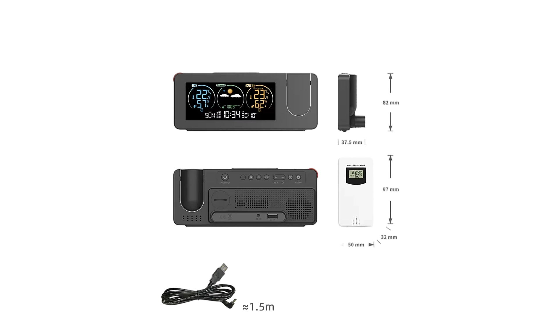 10Thermometer With Alarm Clock Lowes Acurite Style High Accuracy Calibrated - Youben life