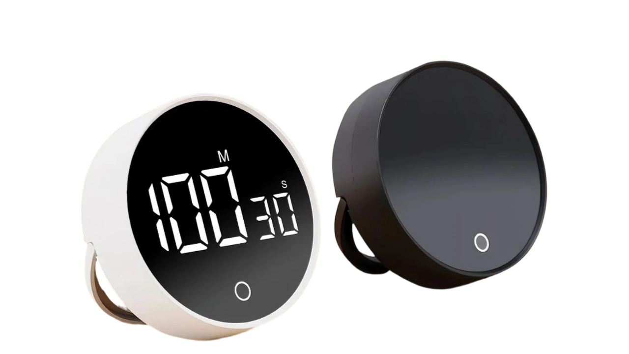 1Rotating Magnet Back Kitchen Timer Digital Countdown Countup Timer For Study Work Productivity - Youben life