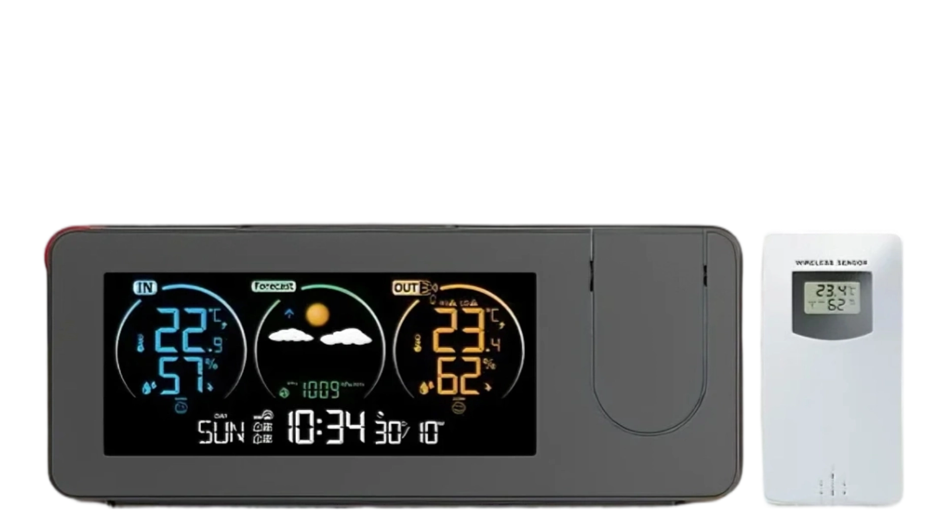 3Thermometer With Alarm Clock For Home Kitchen Wine Greenhouse Car Garden(1) - Youben life