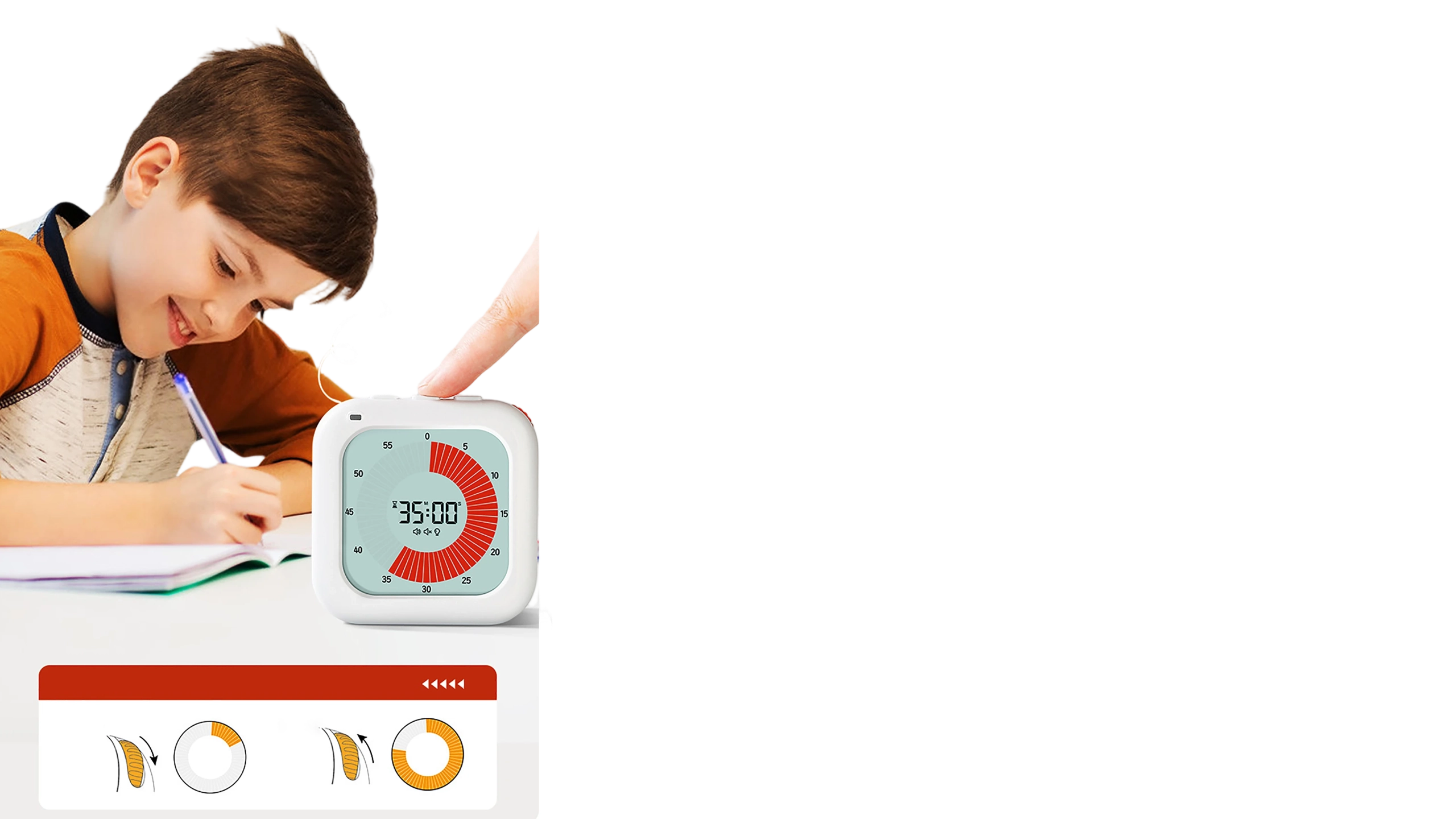 3Time Counter Colored Pomodoro Countdown Timer For Desk Focus Time Management Work - Youben life