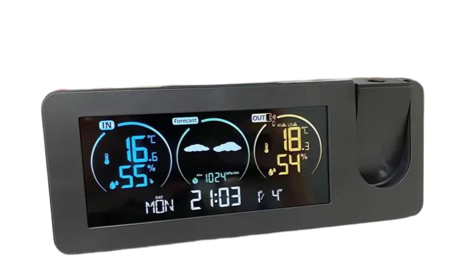 4Smart Digital Thermometer With Alarm Clock Indoor Outdoor LED Display - Youben life