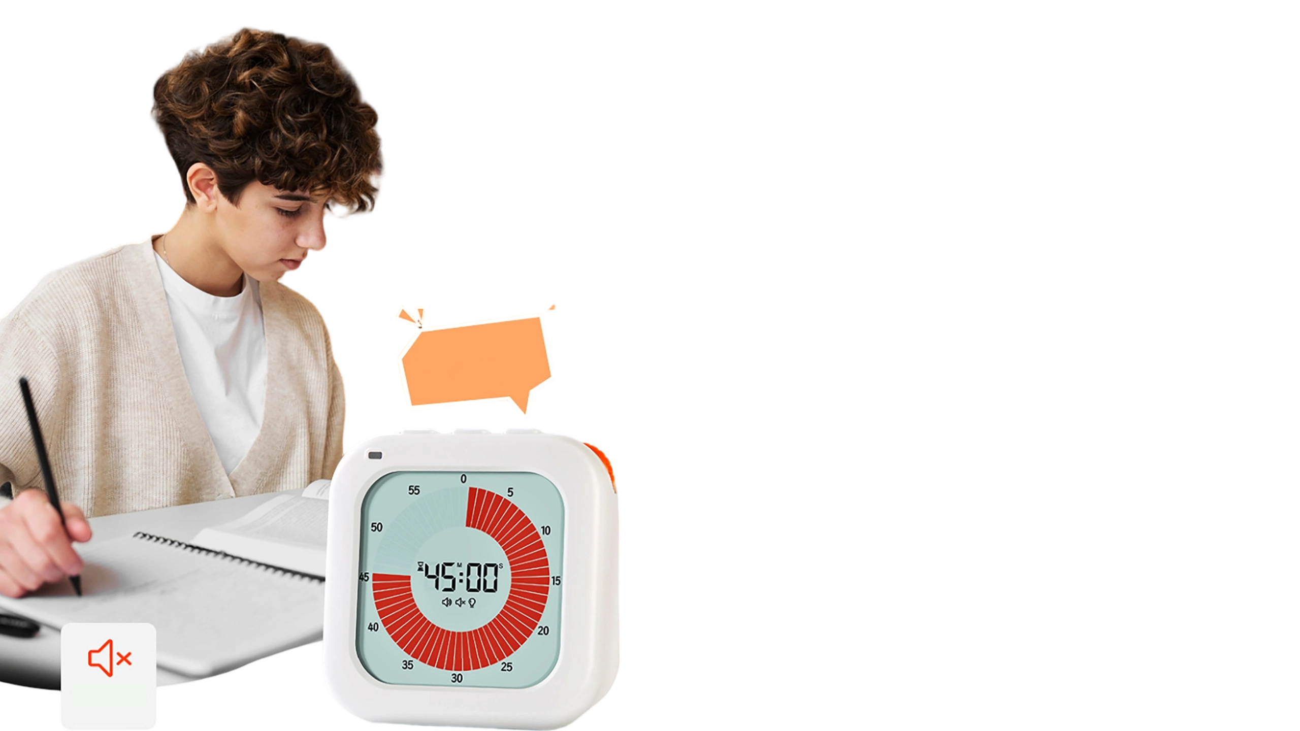 7Children Adhd Fun Pomodoro Countdown Timer With Magnetic Back Study Learning Timer - Youben life