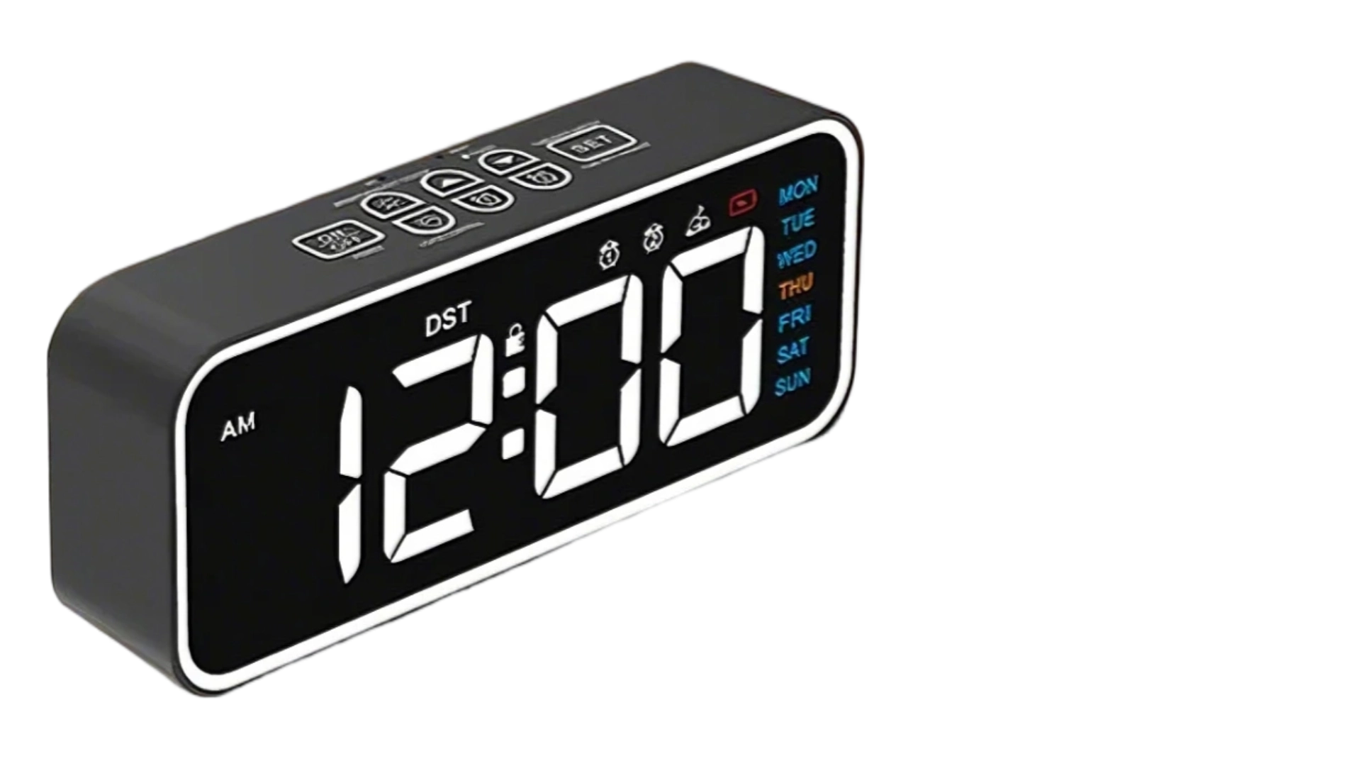 8Modern Digital Alarm Clock Stylish With Custom Sound For Home Bedside Room - Youben life