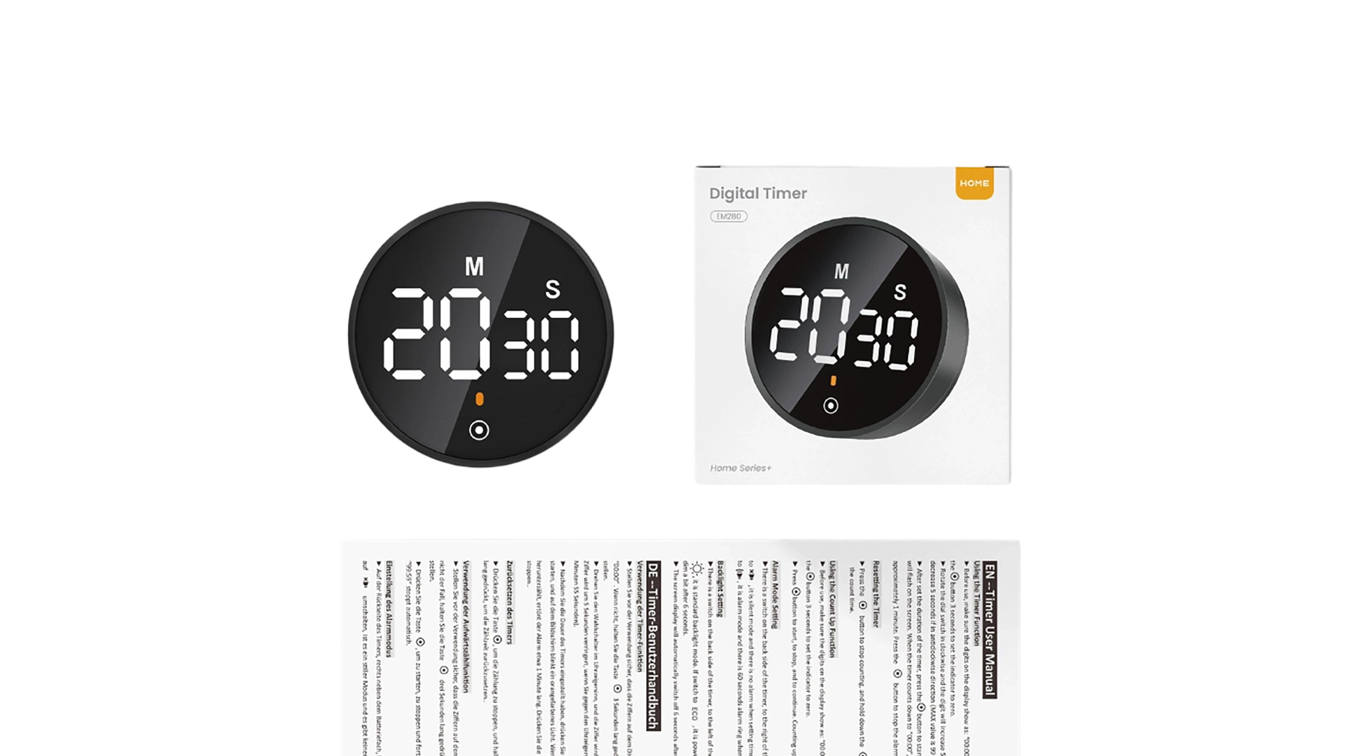 8Rotating Magnet Back Kitchen Timer Digital Timer For Pomodoro Technique Study Work - Youben life