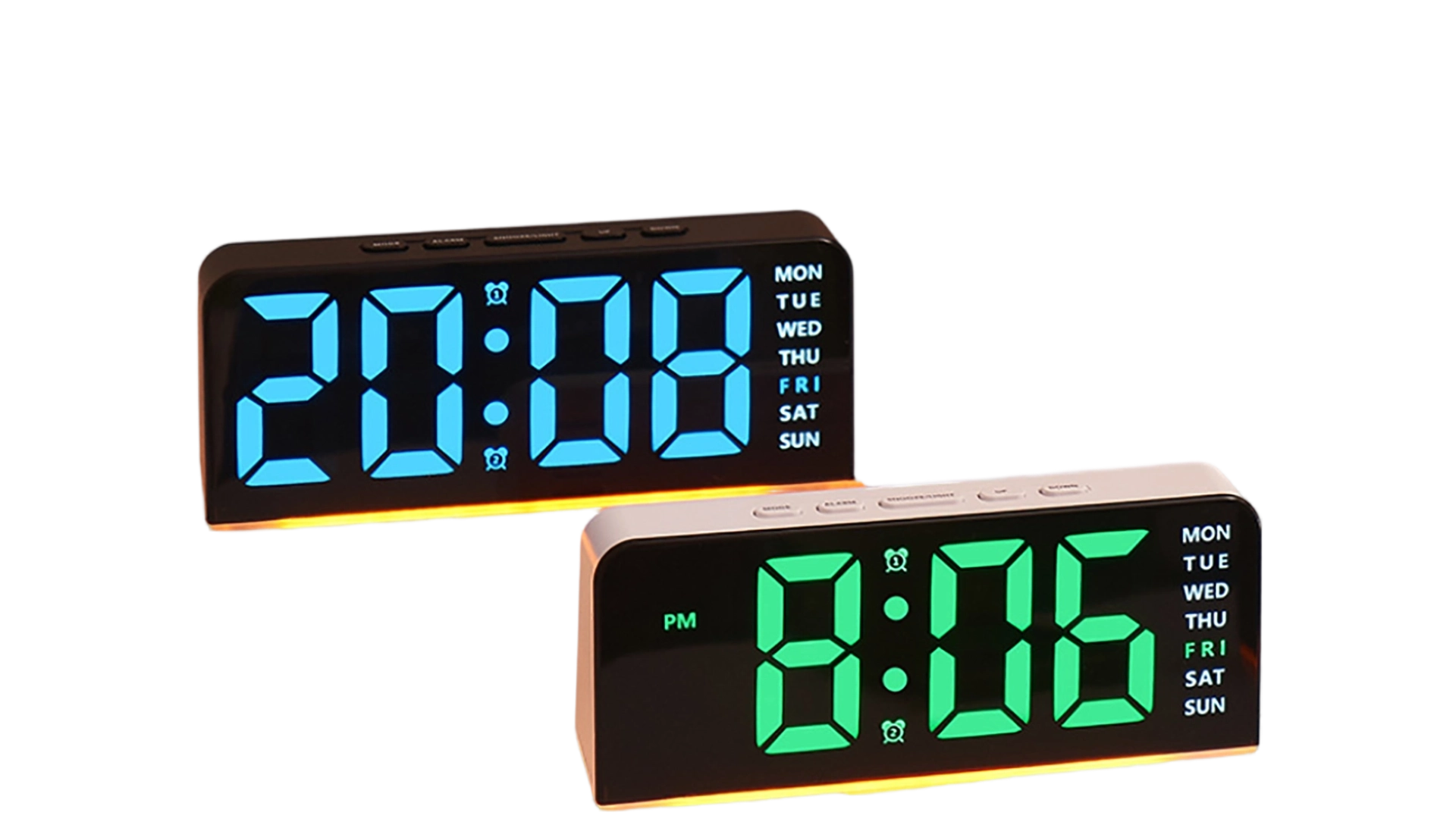 8Visual Digital Alarm Clock Modern Led For Living Room Bedside Room Electronic - Youben life