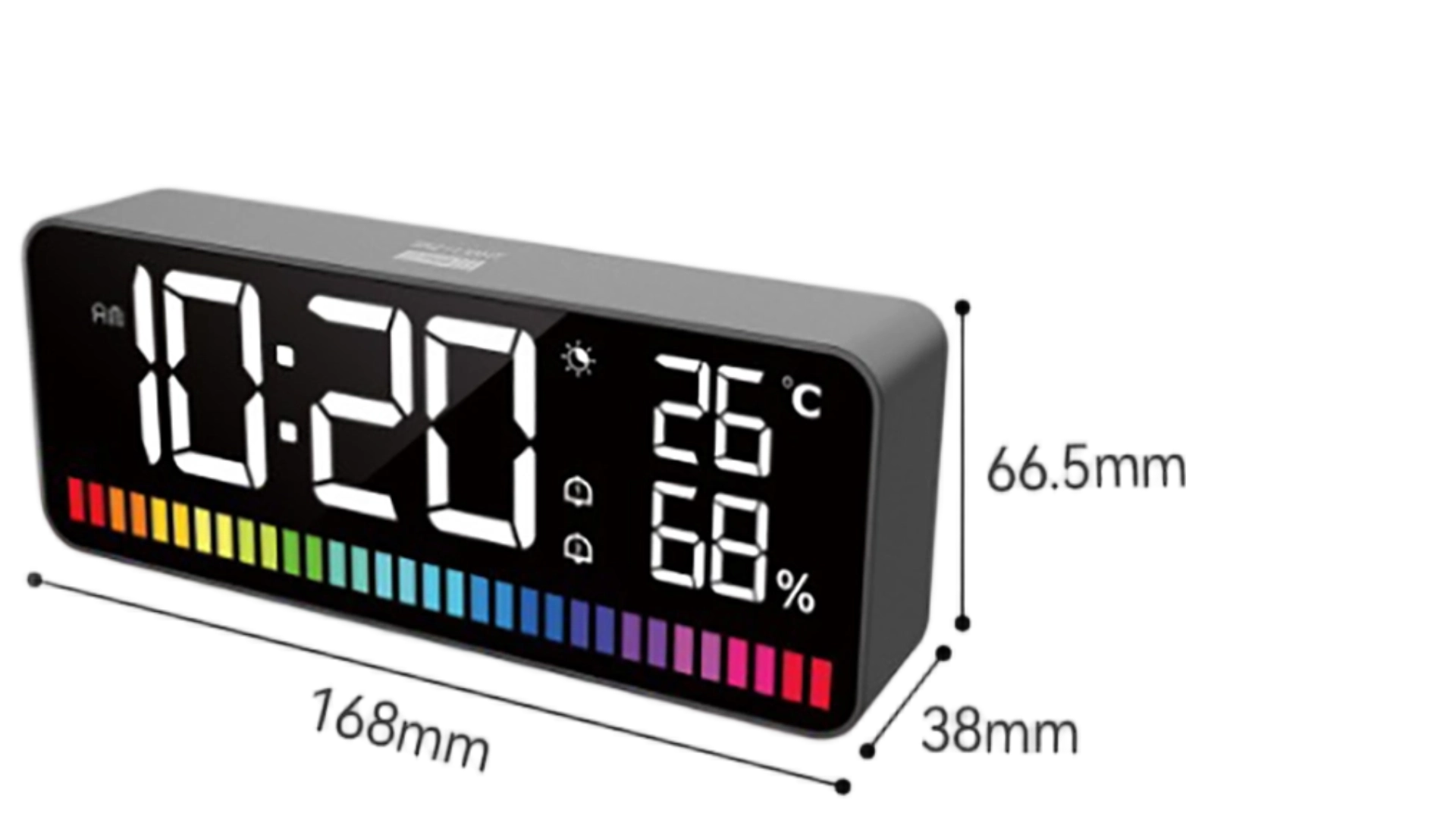 9Smart Digital Alarm Clock 24 Hr Visual Time Custom Sound For Living Room - Youben life