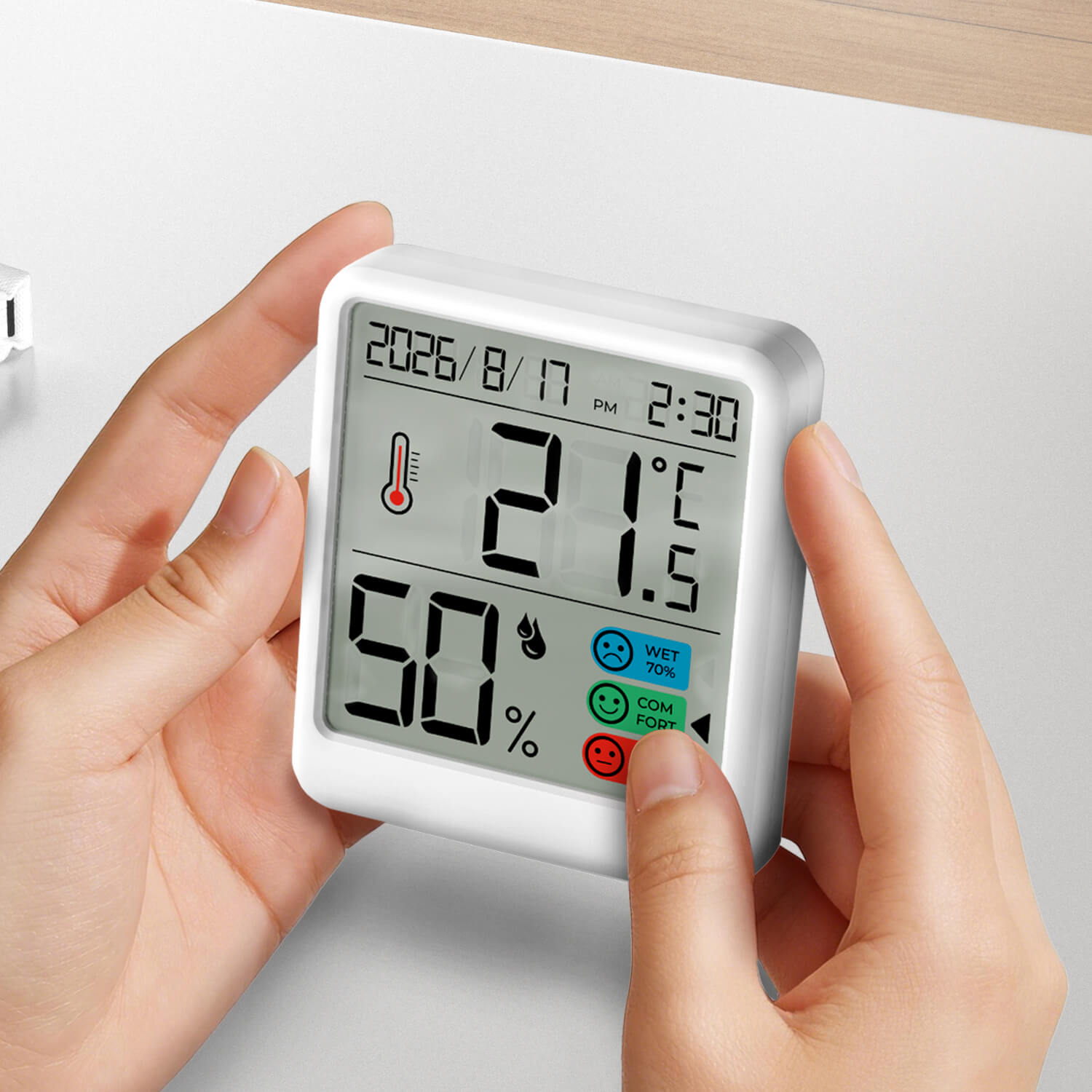 Baby Room Magnetic Back electronic automatic calibration Digital Indoor Thermometer Hygrometer temperatur