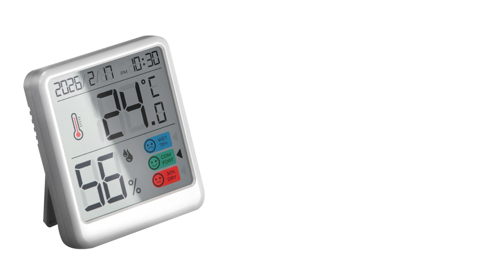 Baby Room Wall Mount Battery Operated with Comfort Indicator Digital Indoor Thermometer Hygrometer - Youben life