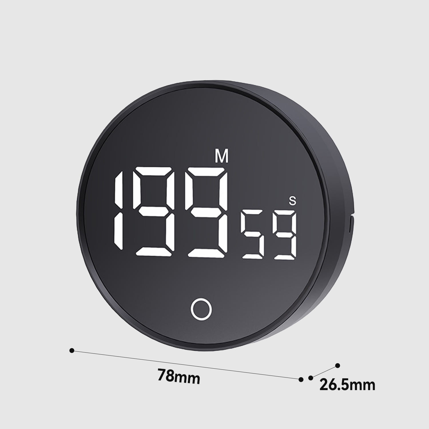 Best Rotating Magnet Back Kitchen Timer Digital Second Minute Timer With Seconds For Cooking