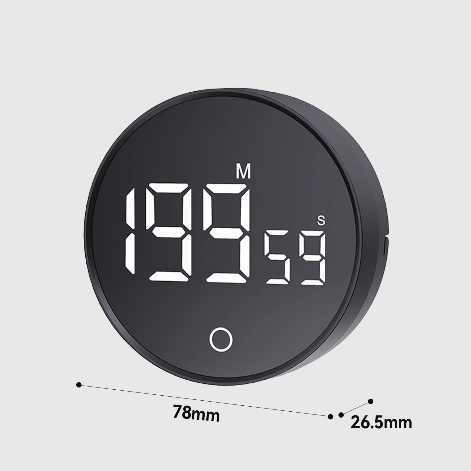 Best Rotating Magnet Back Kitchen Timer Digital Second Minute Timer With Seconds For Cooking - Youben life