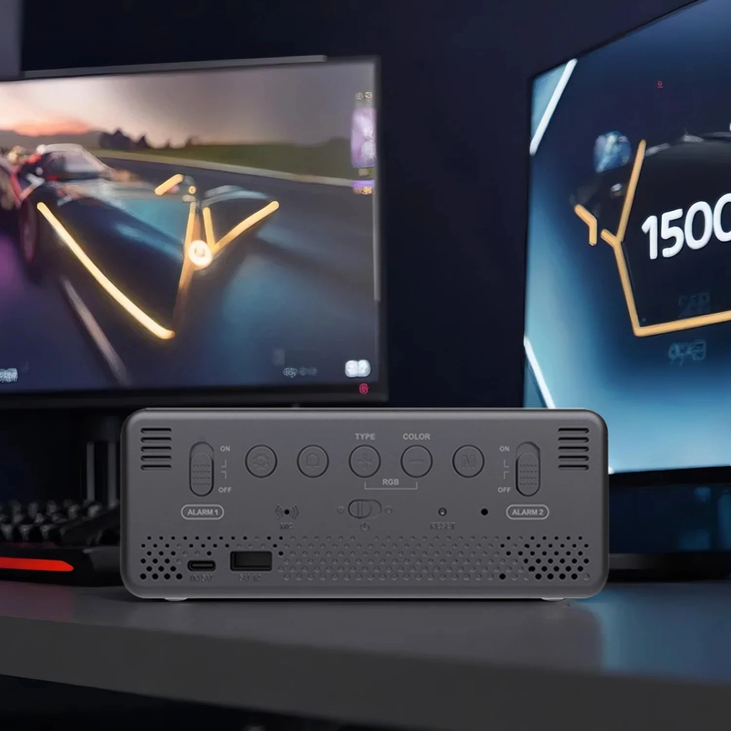 Digital Alarm Clock Popular Smart Modern Led Visual Time Wake Up For Desk Desktop - Youben life