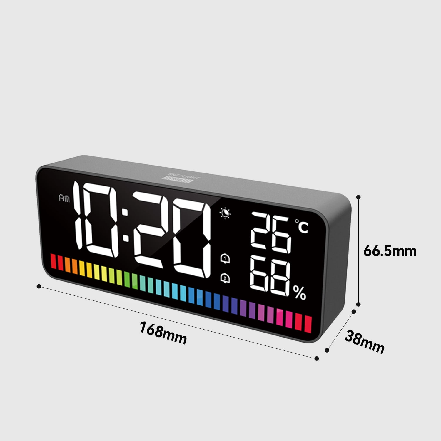 Digital Alarm Clock With Thermometer Temperature For Bedroom Living Room Electronic - Youben life