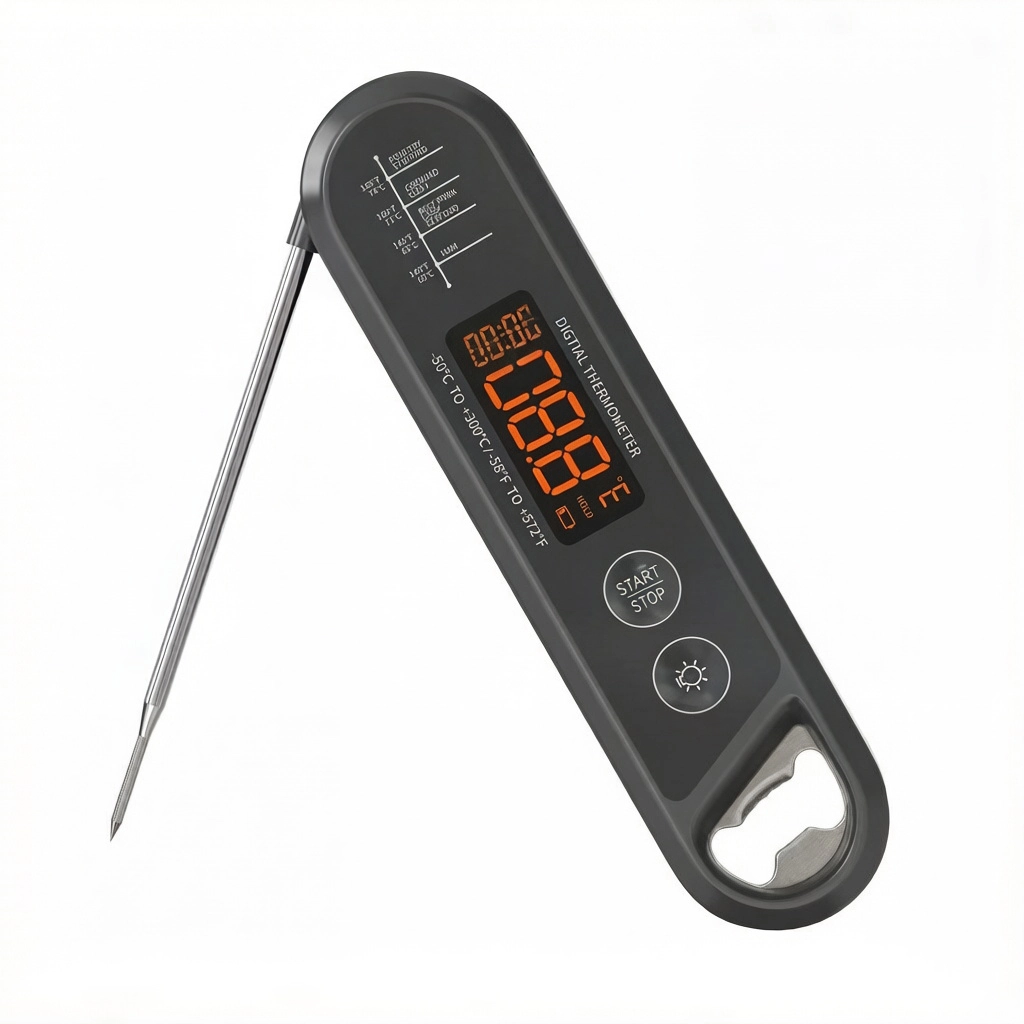 Digital Food Thermometer Foldable Probe Meat Thermometer - Youben life