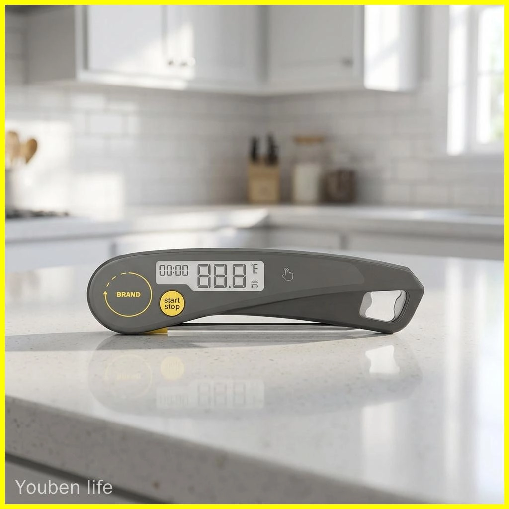 Digital Food Thermometer Meat Temperature Monitor Foldable Probe Timer Bottle Opener Cooking Tool Manufacturer Supplier - Youben life
