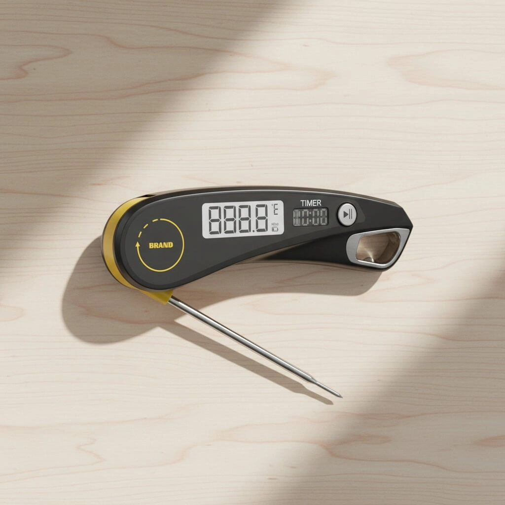 Digital Food Thermometer Meat Temperature Monitor Foldable Probe Timer Bottle Opener Kitchen BBQ Tool OEM Manufacturer - Youben life