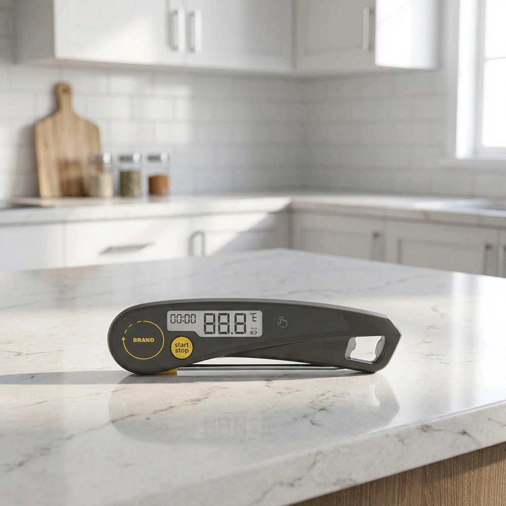 Digital Meat Thermometer with Foldable Probe Timer Bottle Opener Instant Read Food Thermometer for BBQ Kitchen Wholesale - Youben life