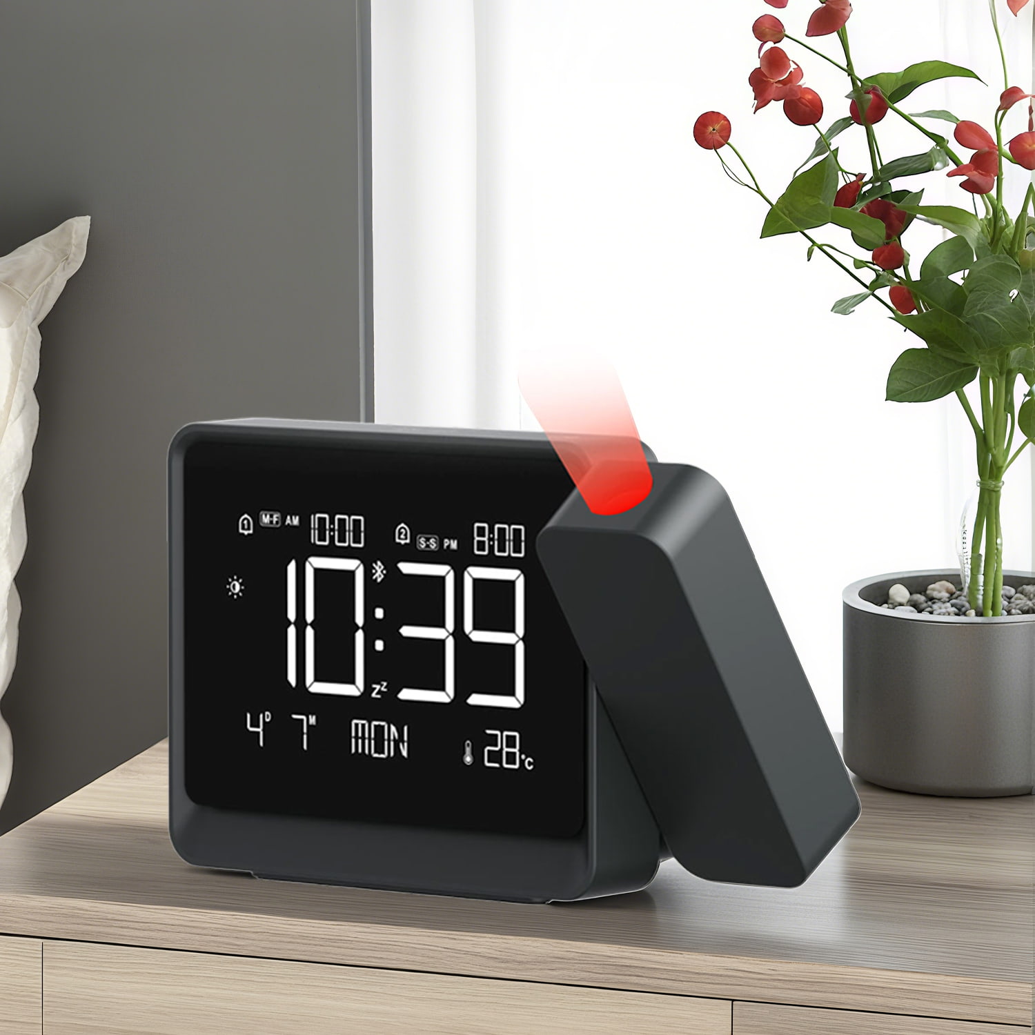 Factory Digital Projection Alarm Clock Smart Modern With Visual Time