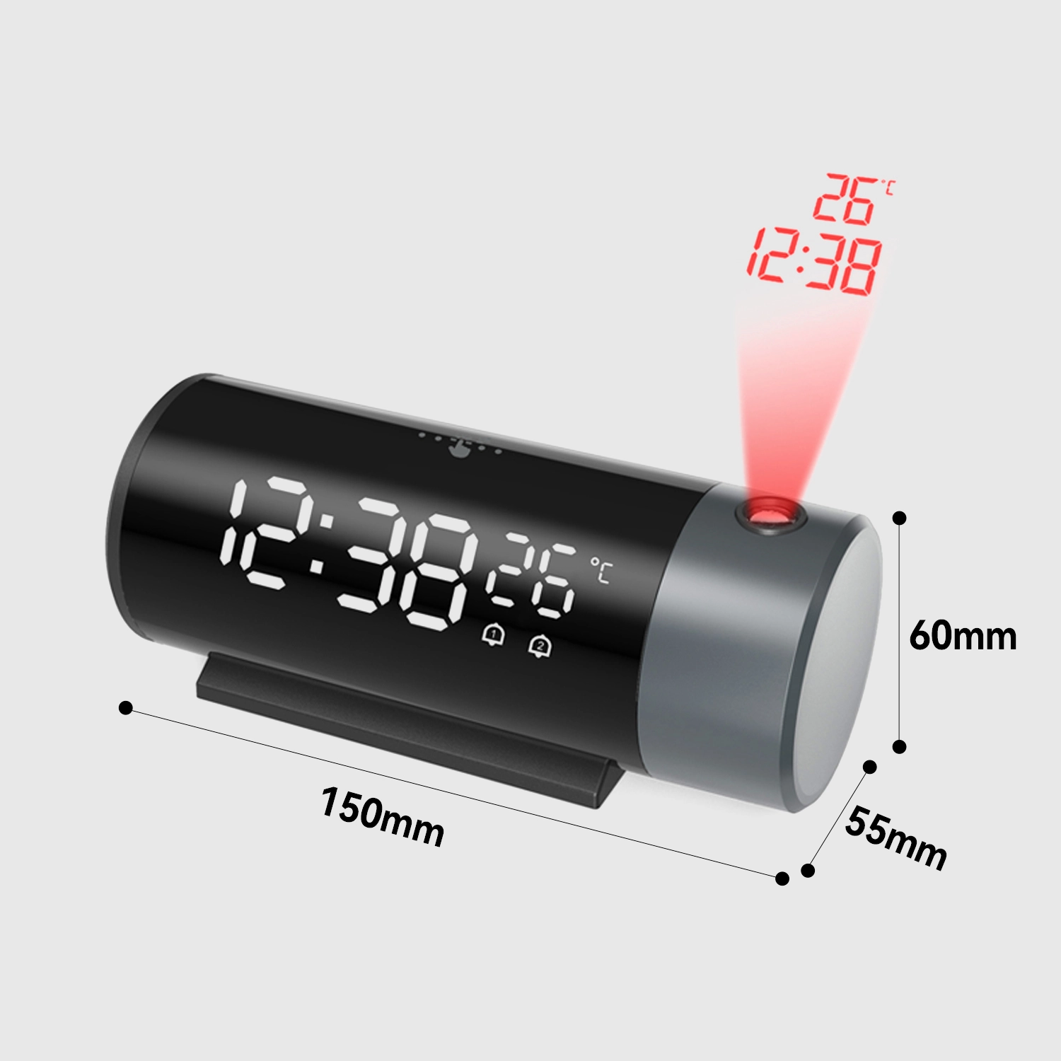 Factory Digital Projection Alarm Clock Smart With Custom Sound - Youben life