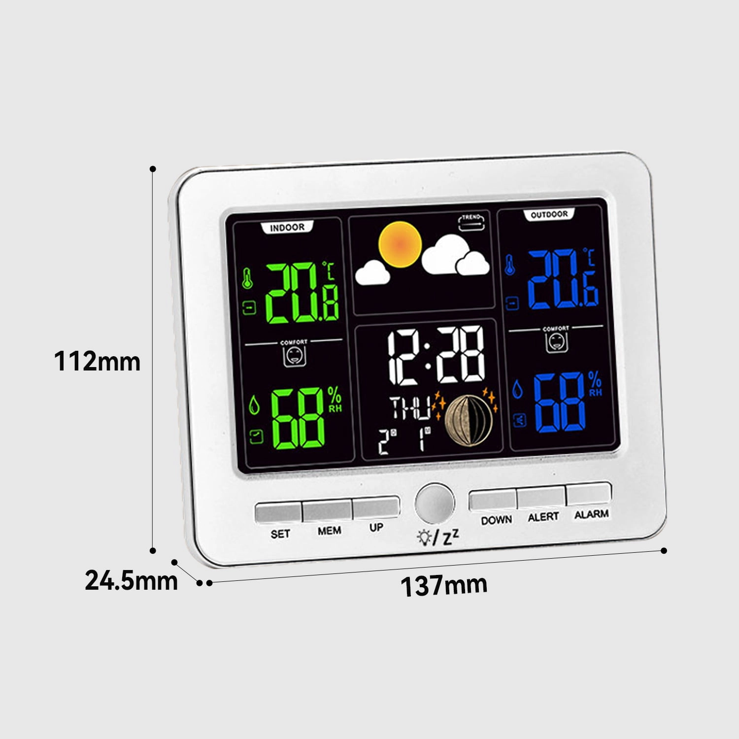 Factory Thermometer With Alarm Clock Calibrated High Accuracy - Youben life