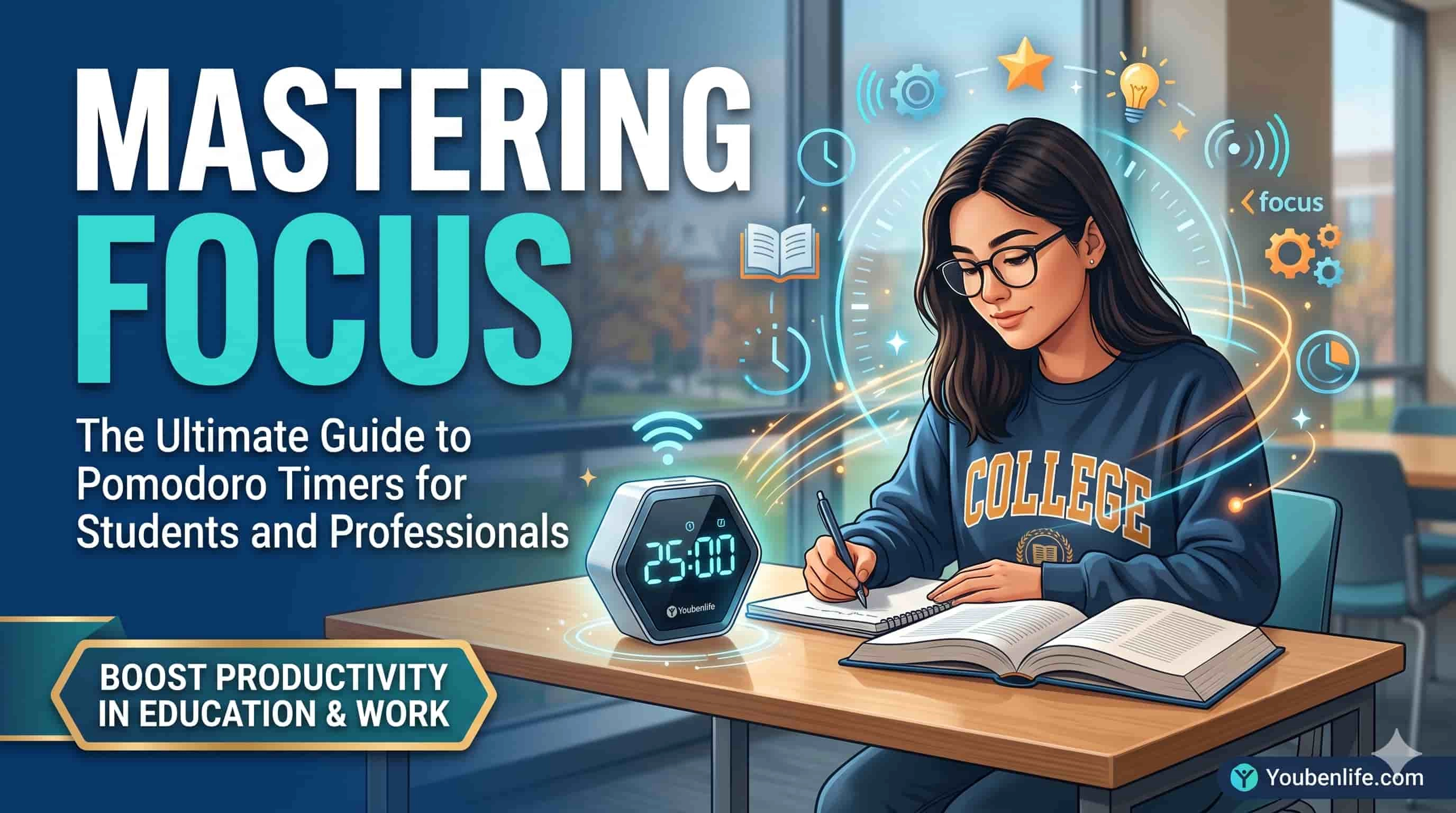 Mastering Focus: The Ultimate Guide to Pomodoro Timers for Students and Professionals. - Youben life
