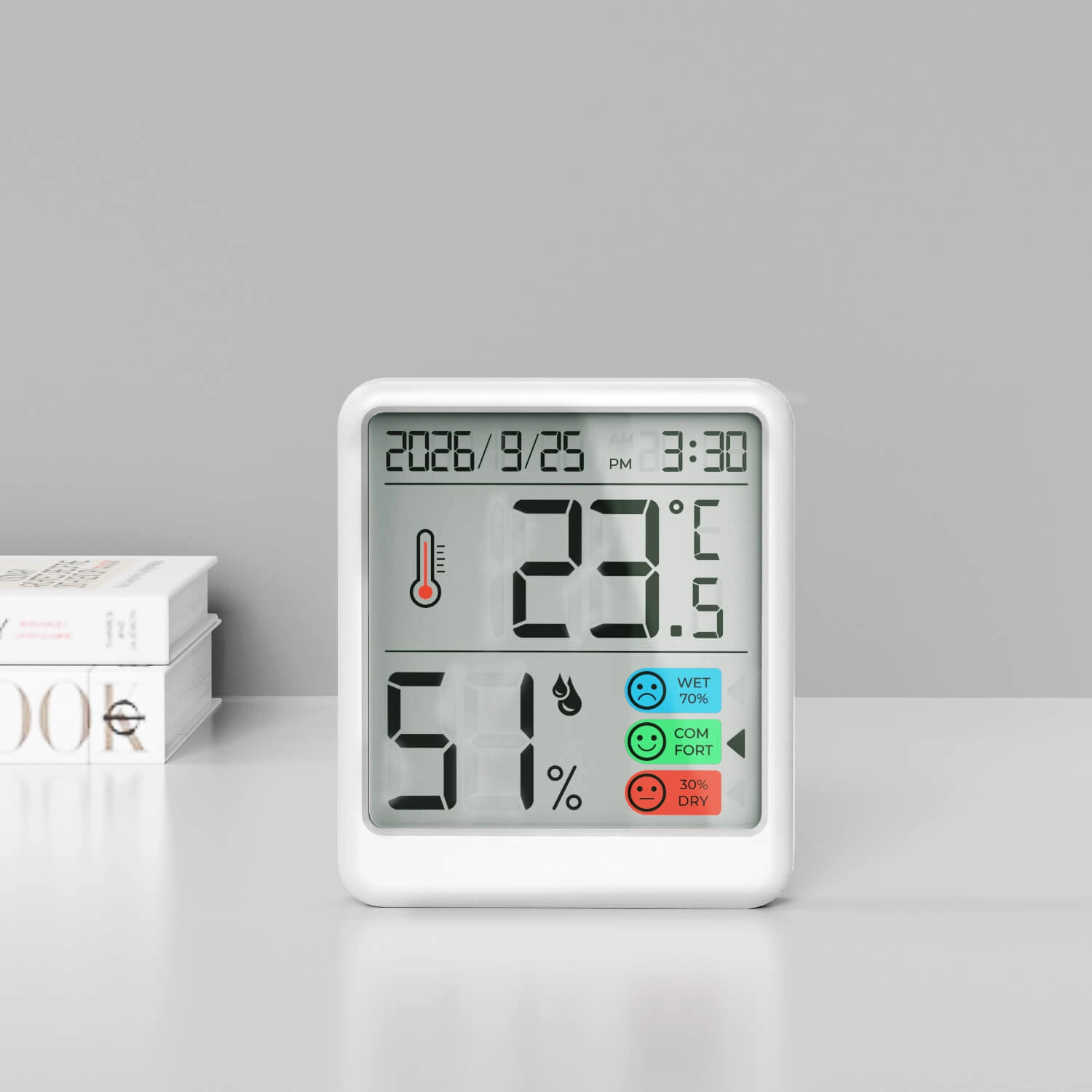 Kitchen Desk LCD Battery Operated Magnet Back Digital Indoor Thermometer Hygrometer temperature humidity - Youben life Kitchen Desk LCD Battery Operated Magnet Back Digital Indoor Thermometer Hygrometer temperature humidity - Youben life