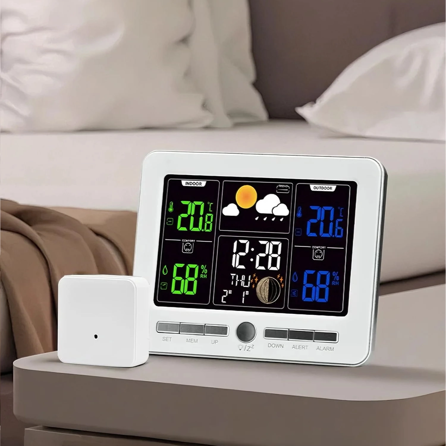 Manufacturer Thermometer With Alarm Clock Min Max Temp Humidity - Youben life