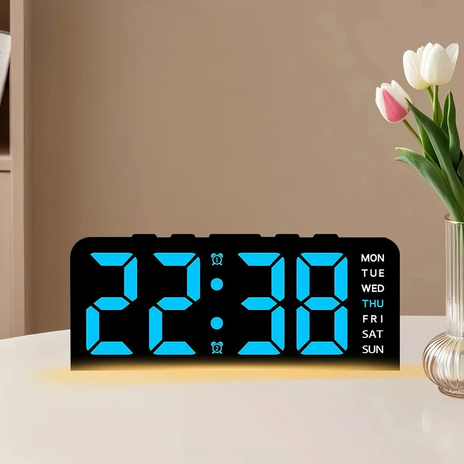 Modern Digital Alarm Clock For Bedroom Living Room Tabletop Desk Wake Up Time - Youben life
