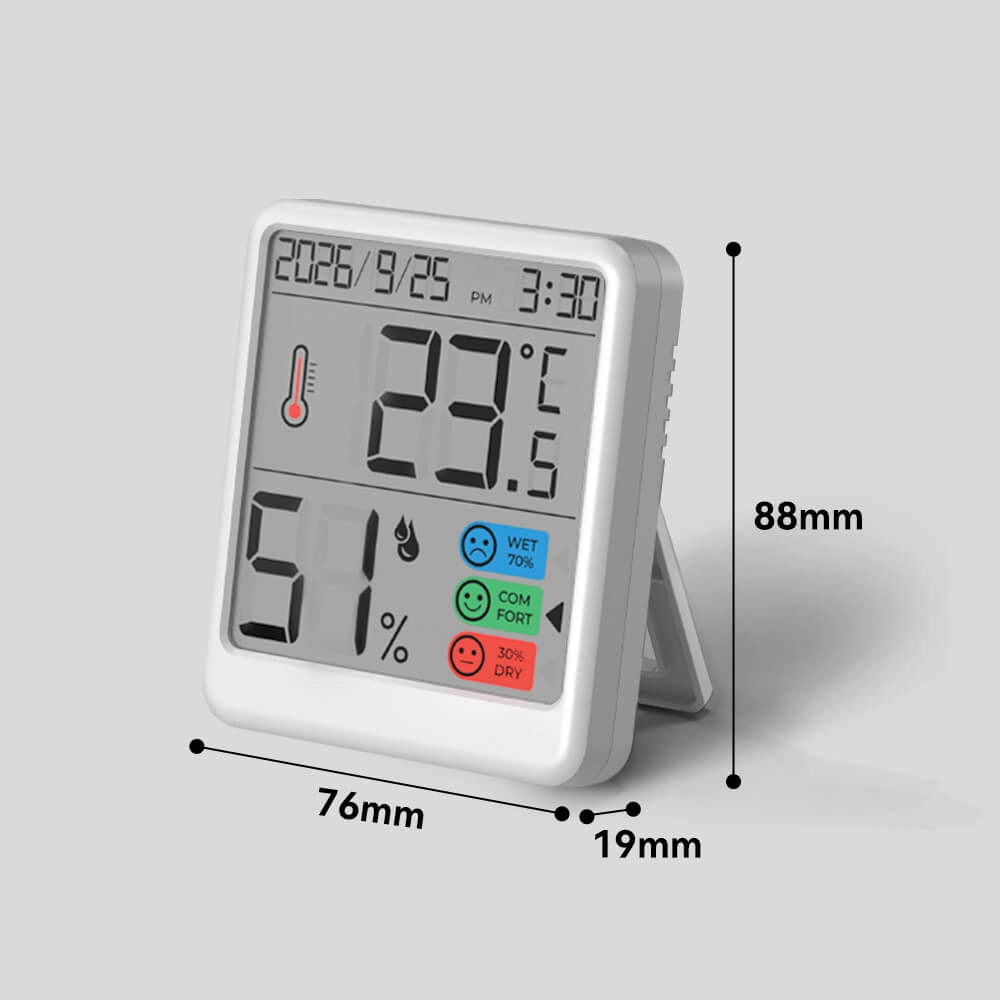 Office Wall Mount LCD with Comfort Indicator Digital Indoor Thermometer Hygrometer temperature humidity m - Youben life Office Wall Mount LCD with Comfort Indicator Digital Indoor Thermometer Hygrometer temperature humidity m - Youben life