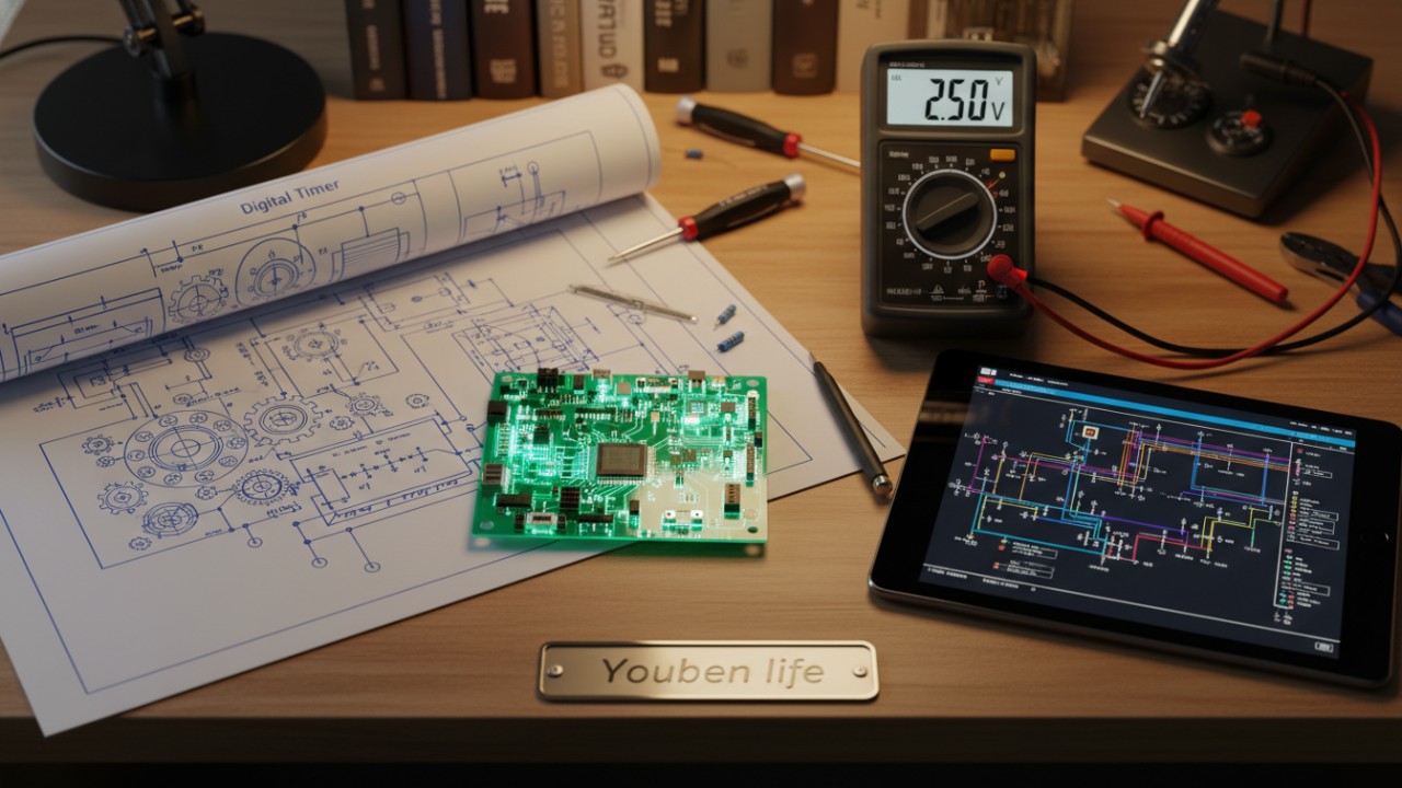 PCB design and engineering specifications for digital timers