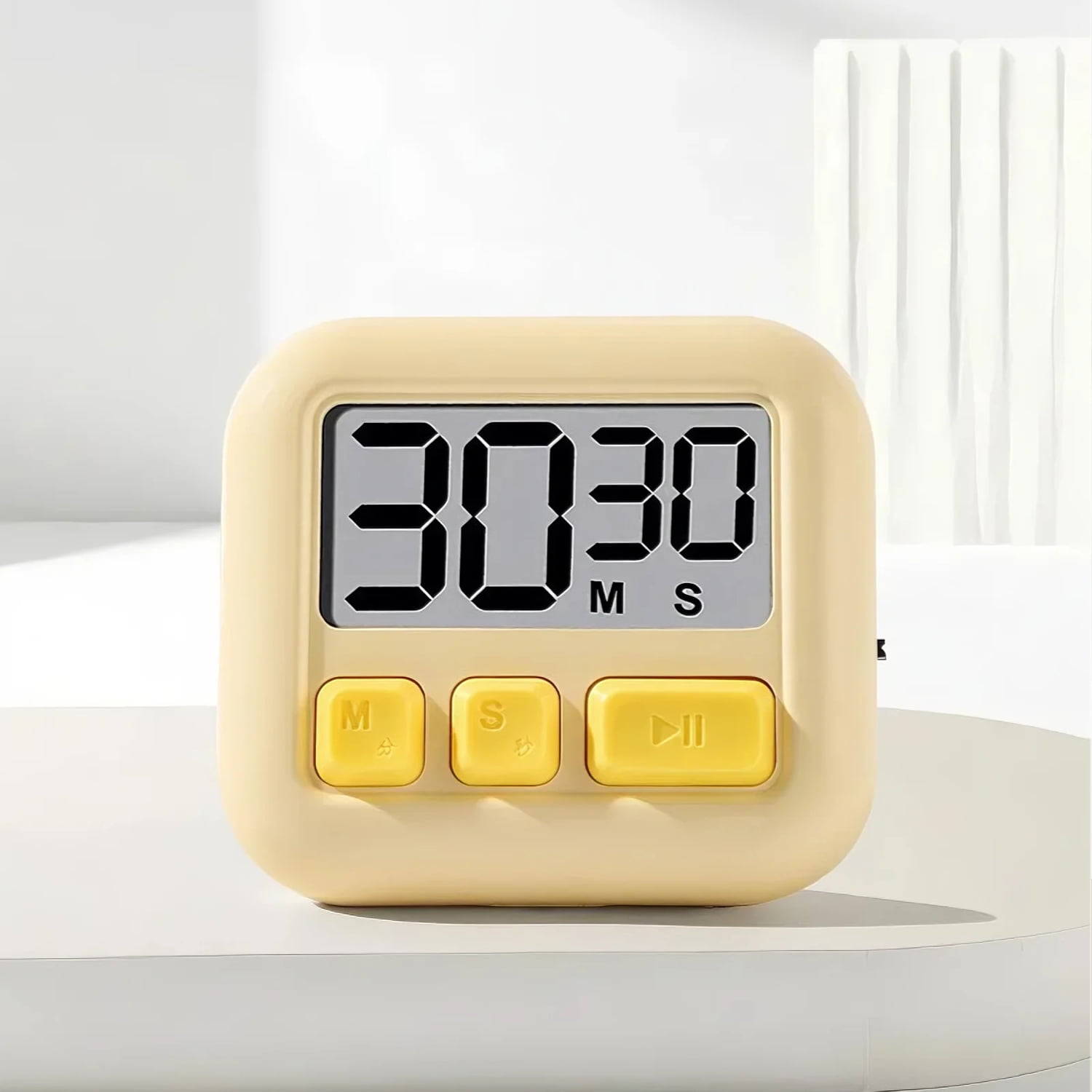 Pomodoro Countdown Timer Electronic Magnetic Back For Kitchen Cooking Study Timer