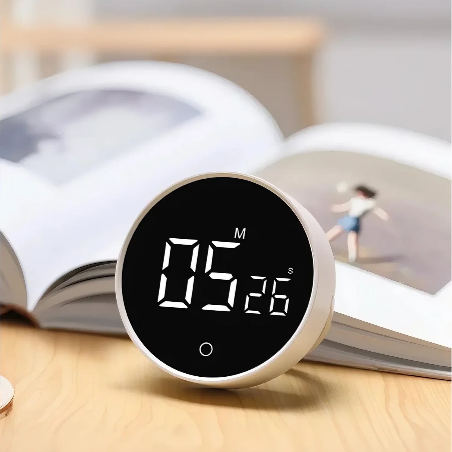 Rotating Magnet Back Kitchen Timer Desk Focus Time Timer For Work Meditation Gym Sports