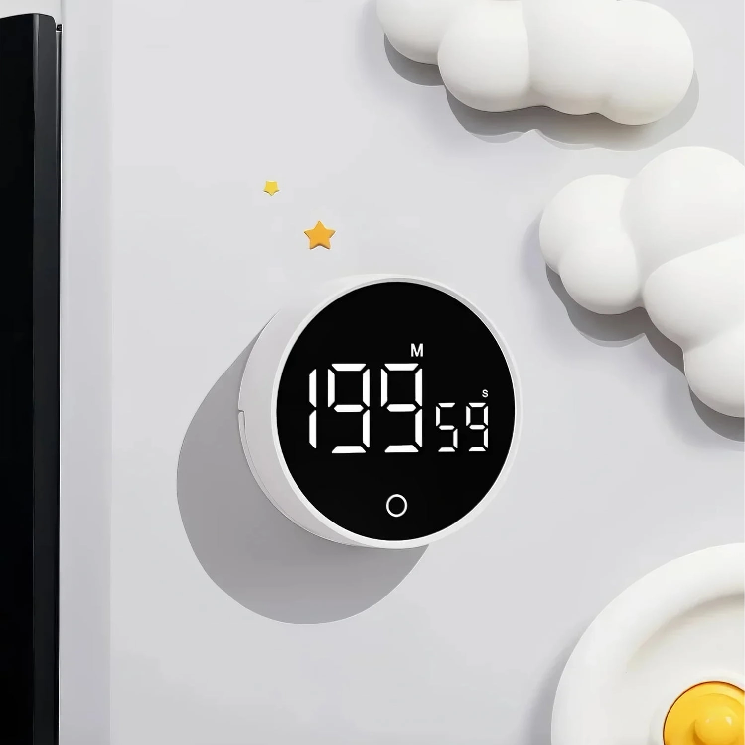 Rotating Magnet Back Kitchen Timer Visual Timer Clock For Study Reading Book Workout - Youben life