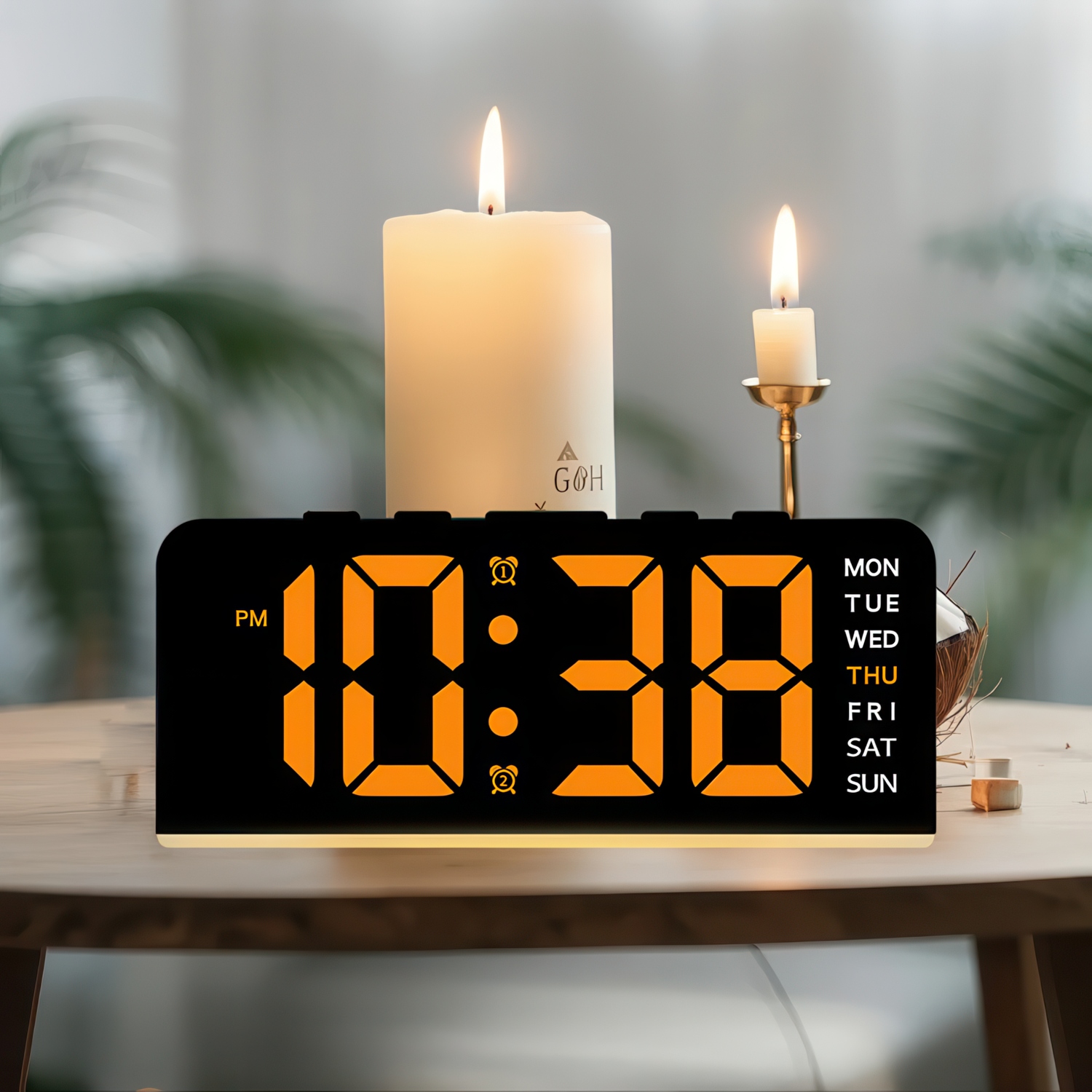 Smart Digital Alarm Clock For Bedside Room Home Electronic With 24 Hour Clock