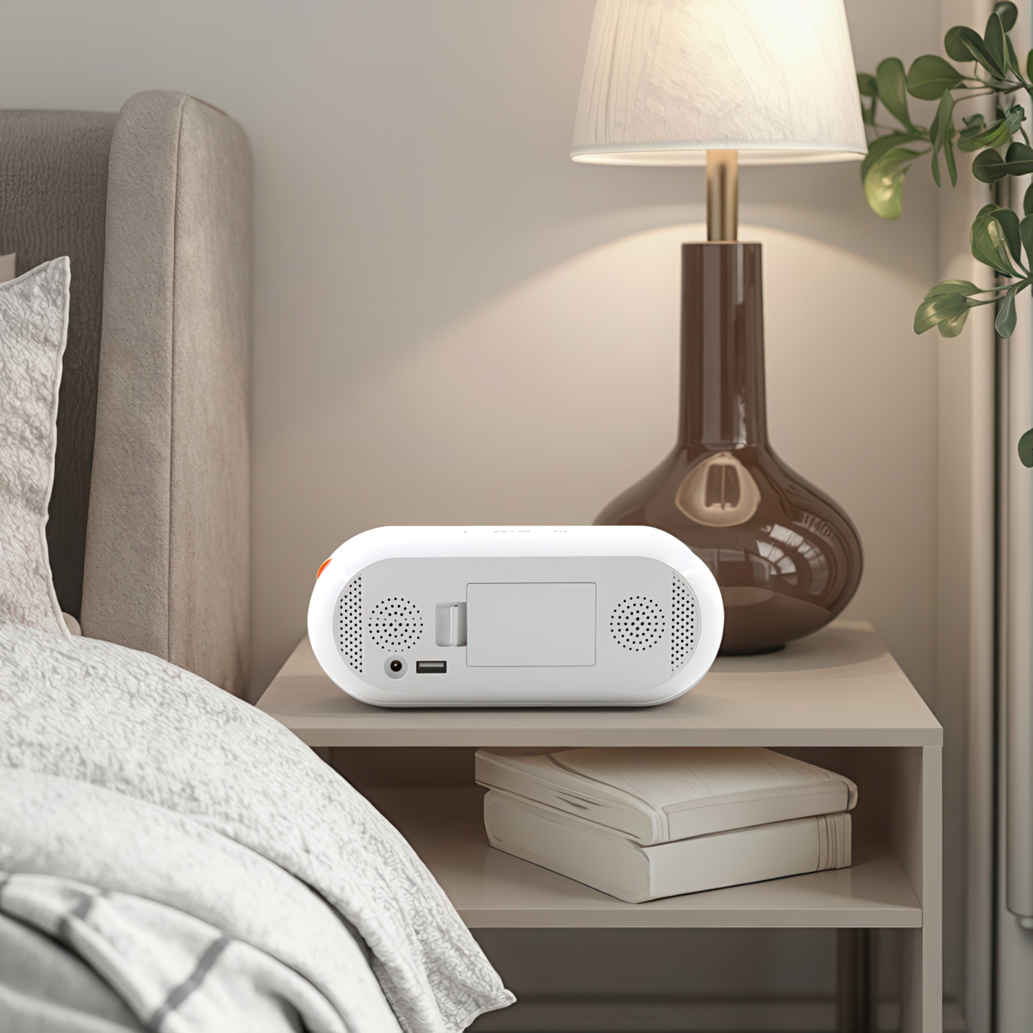 Smart Digital Alarm Clock With Custom Sound For Living Room Tabletop