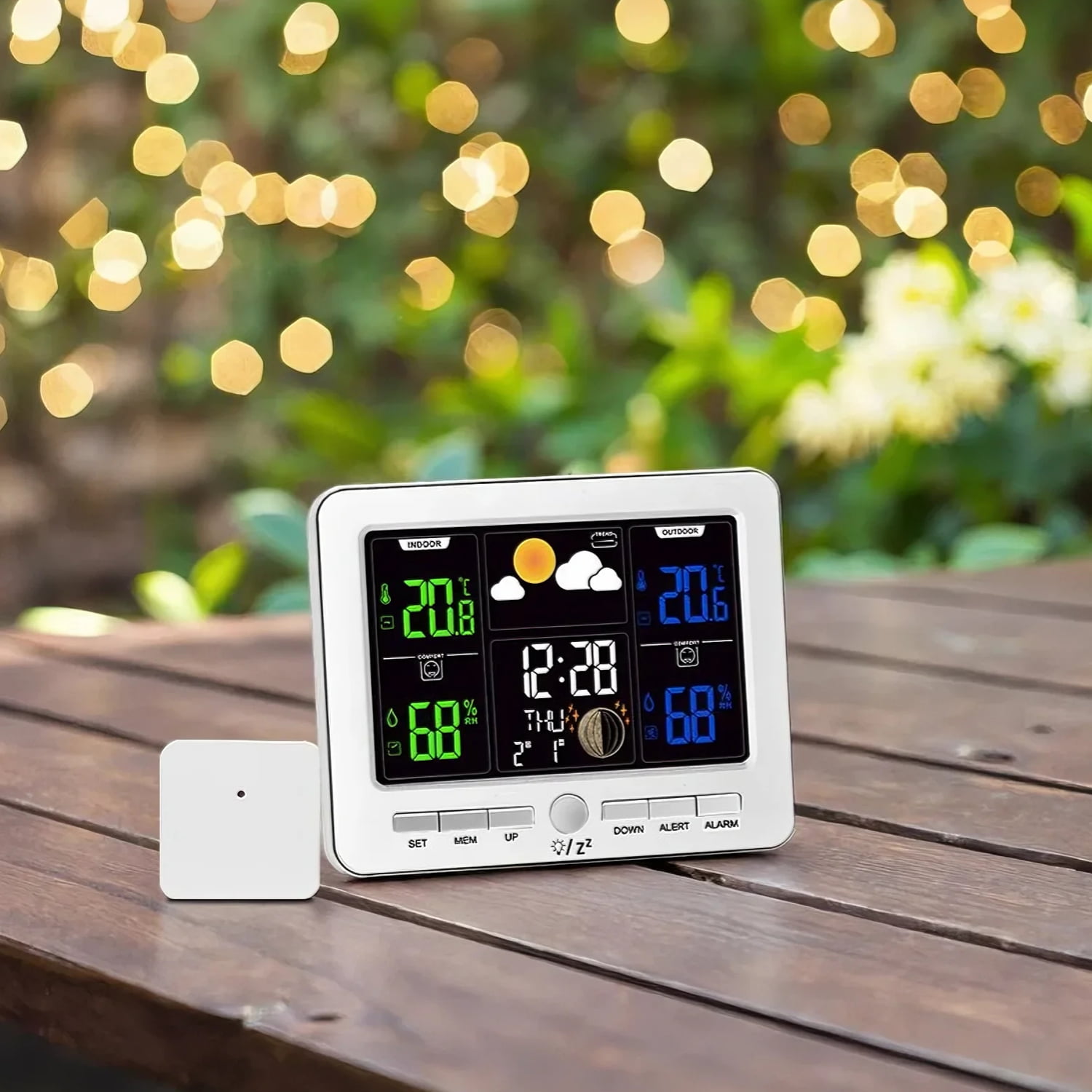Supplier Of Thermometer With Alarm Clock Indoor Outdoor Smart