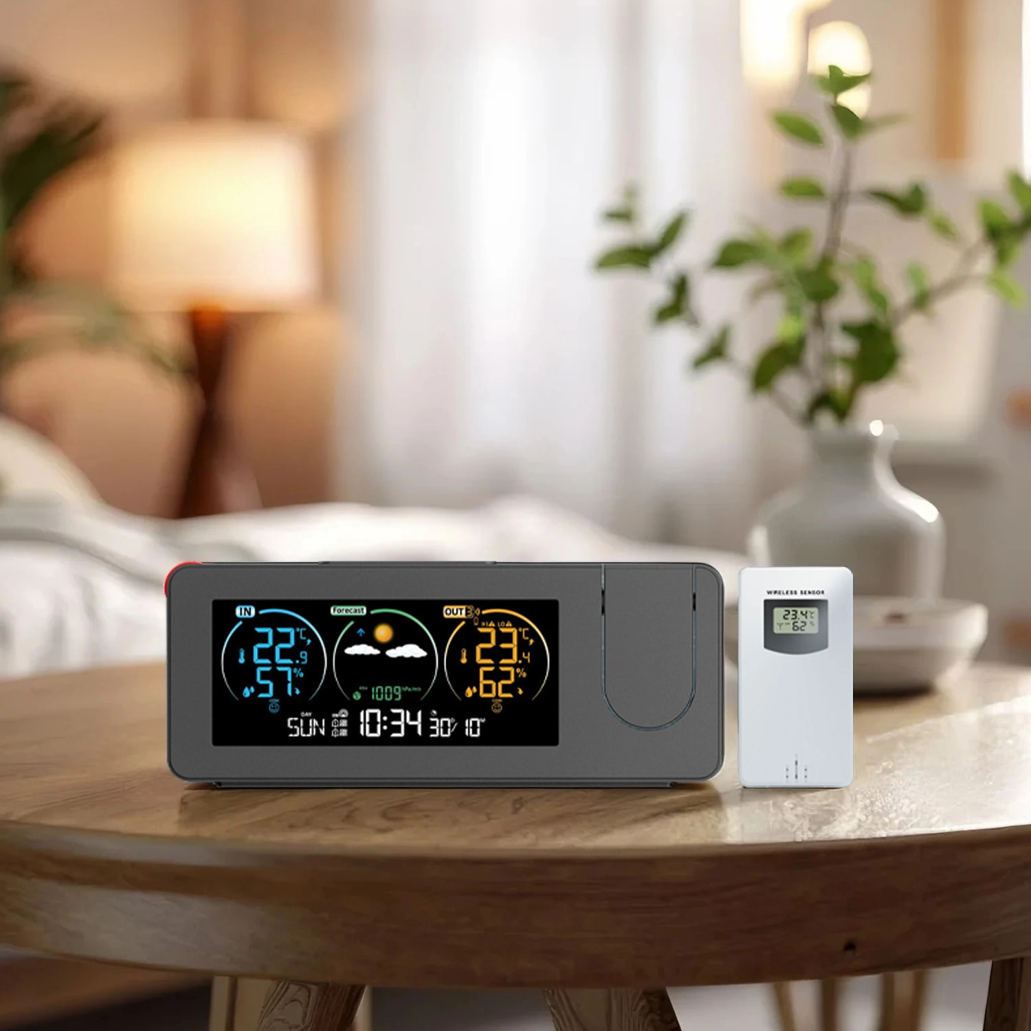 Thermometer With Alarm Clock Room Temp Ambient Temp For Home Wine Kitchen - Youben life