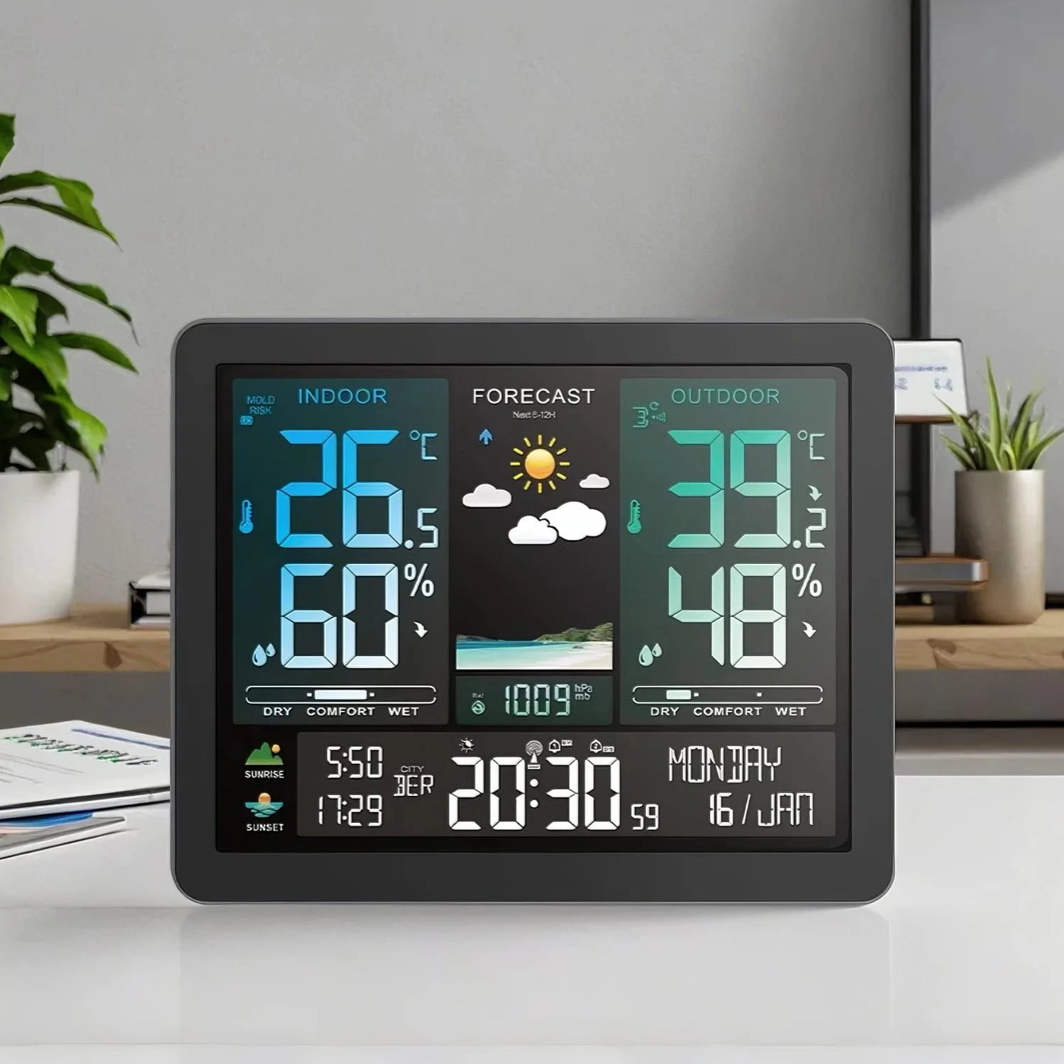 wholesale digital weather clock - Youben life