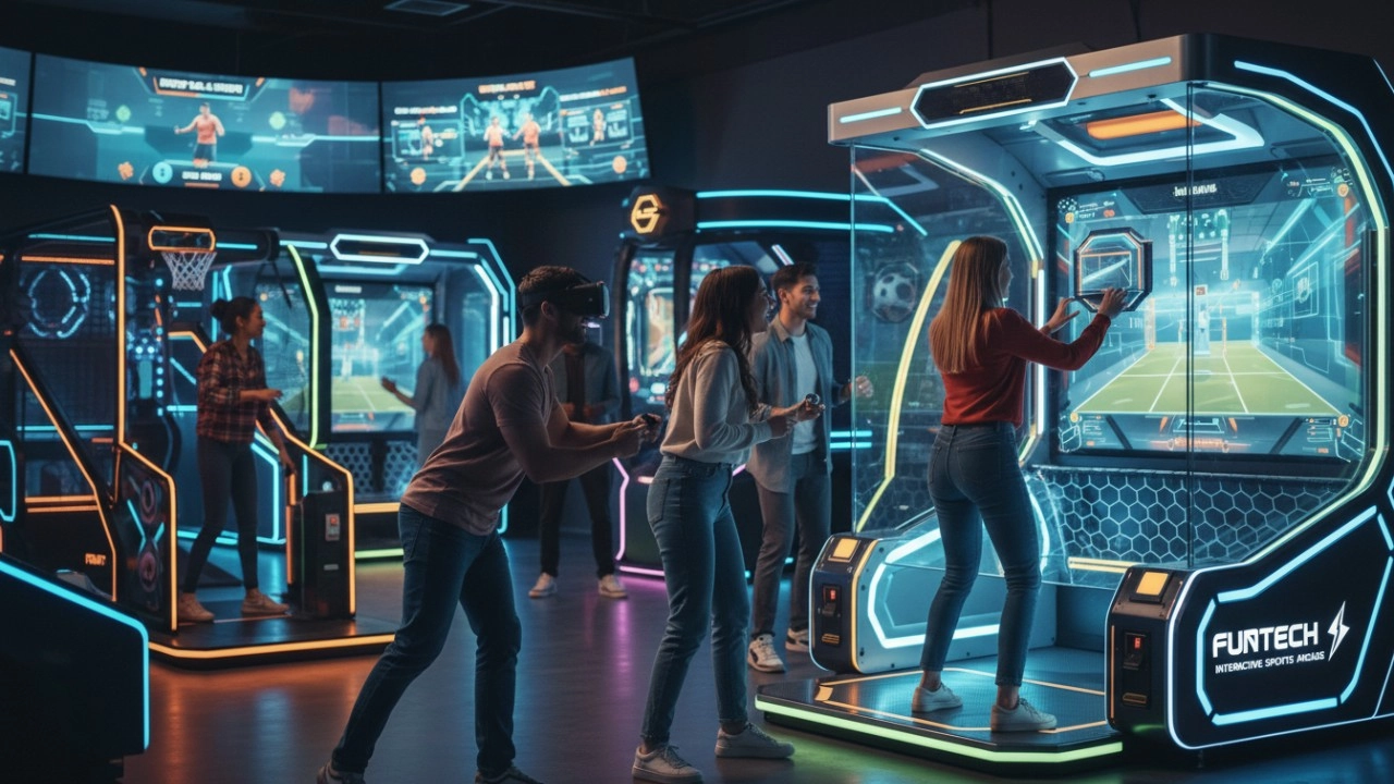 interactive sports arcade equipment definition