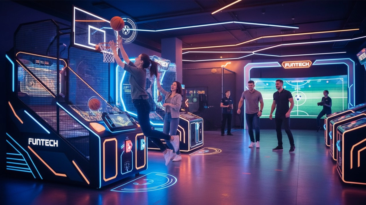 interactive sports arcade equipment