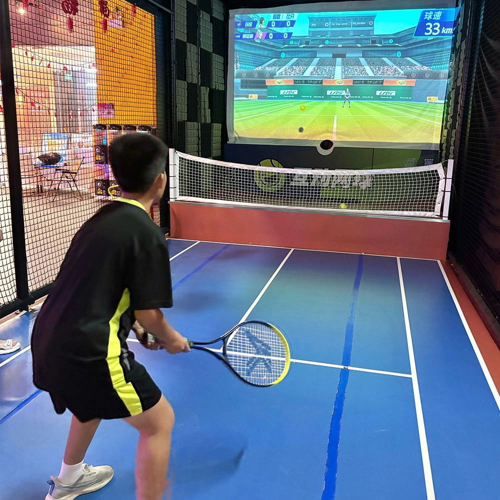 indoor tennis simulator
