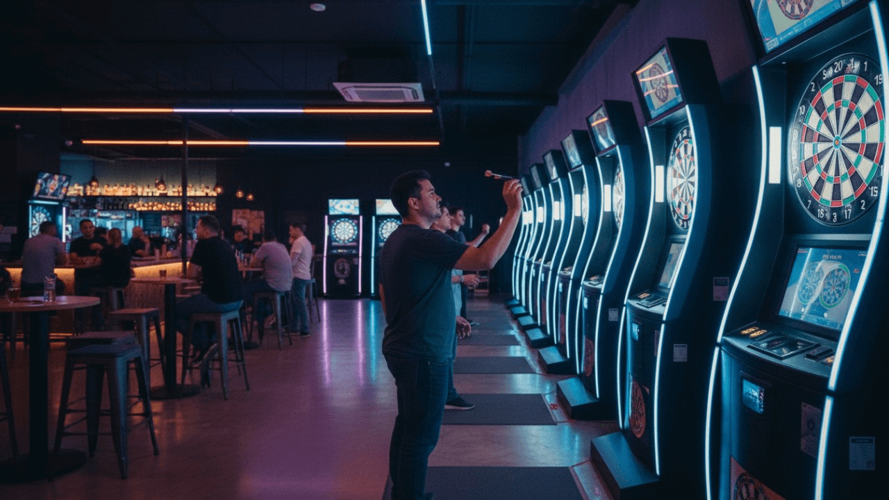 the electronic dart machine