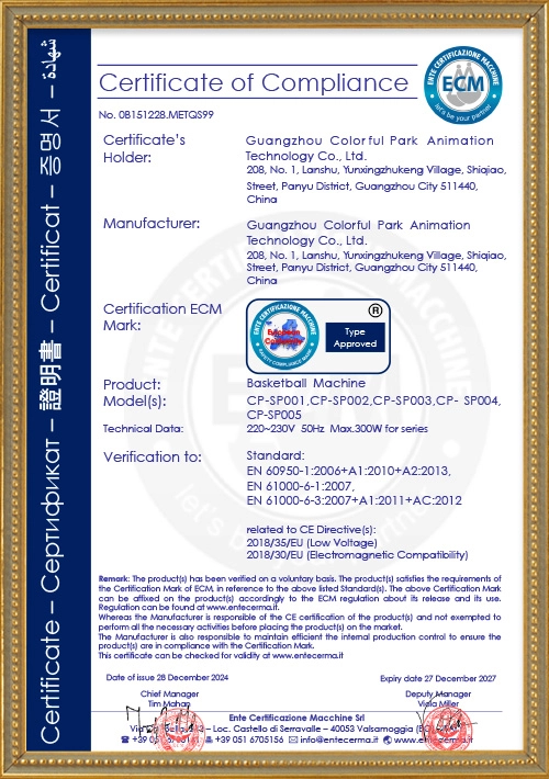 Basketball-Machine-Ecm1282 - Colorful Park