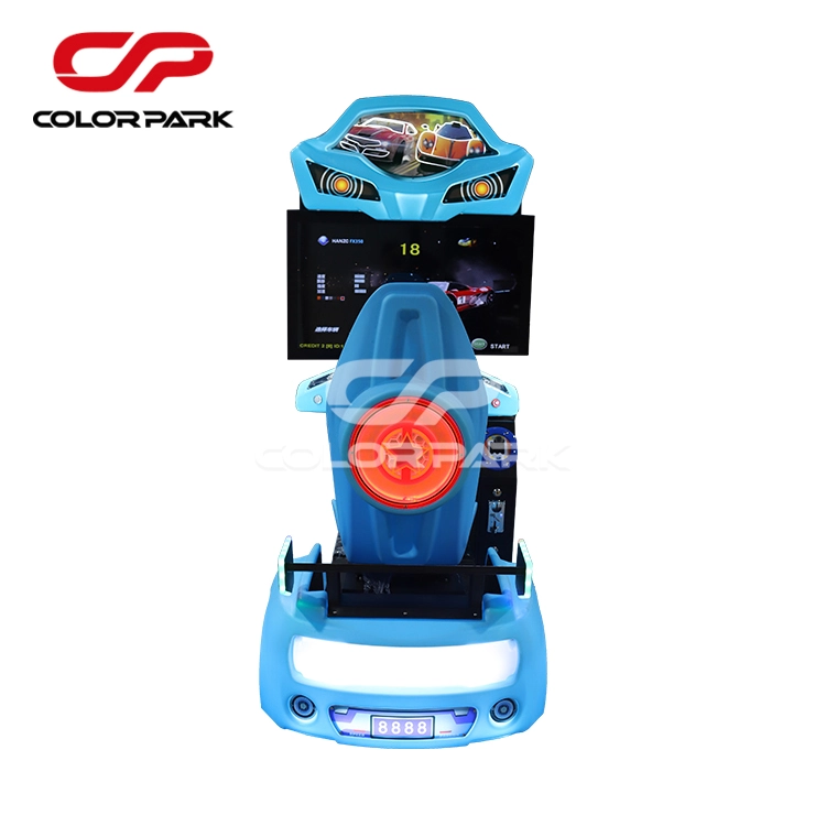 Blue racing game machine 1 player 1 - Colorful Park
