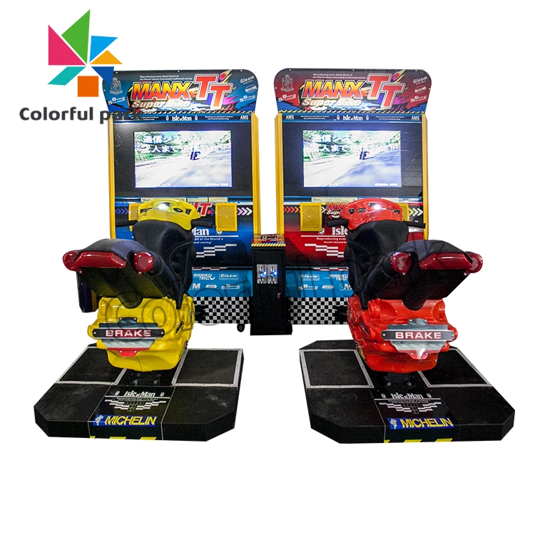 Coin Arcade Amusement Park Indoor Simulator Racing Game Console 1playerTT Motorcycle Arcade Game machine 1 - Colorful Park