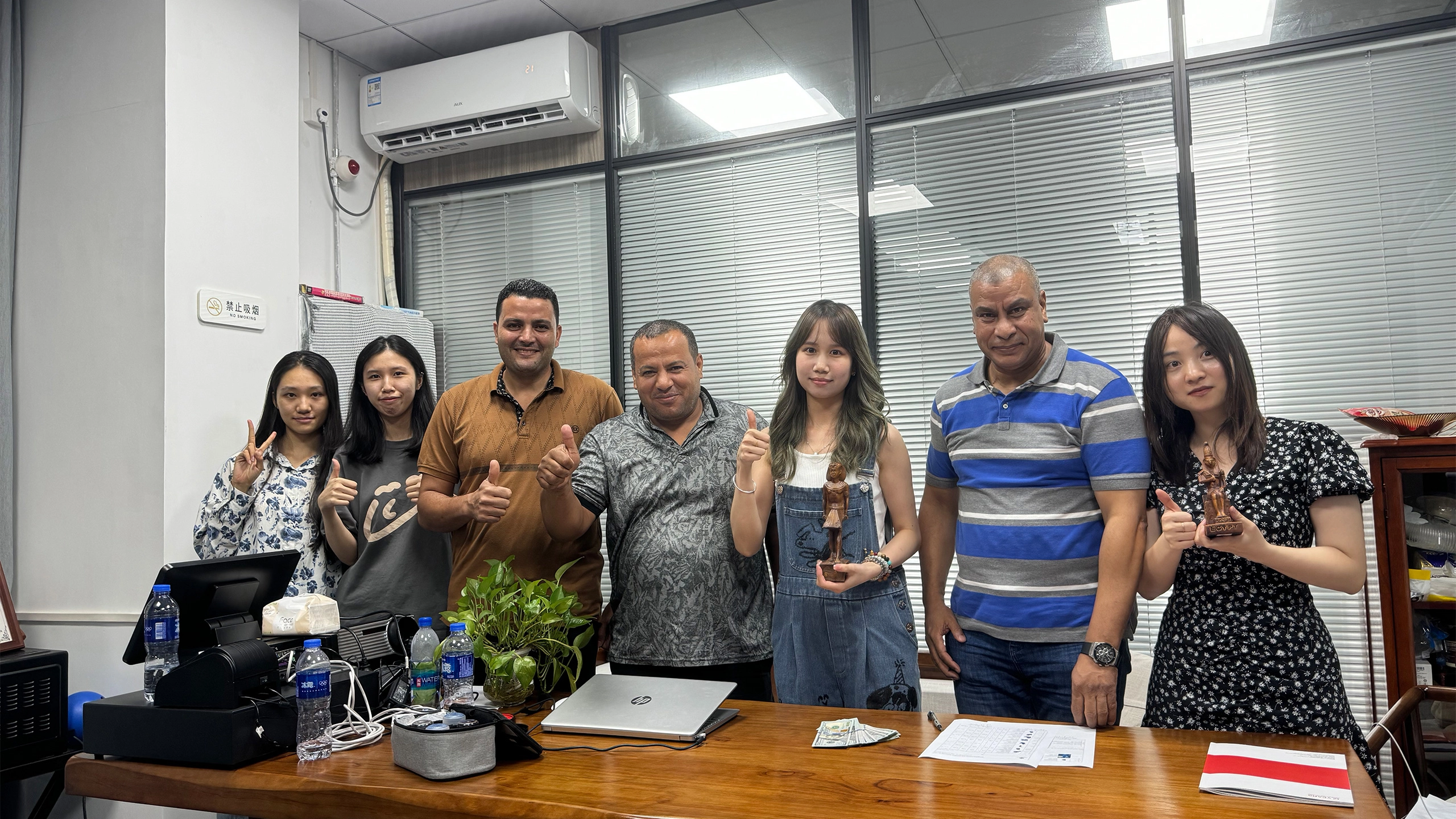 Group-photo-with-Egyptian-clients - Colorful Park